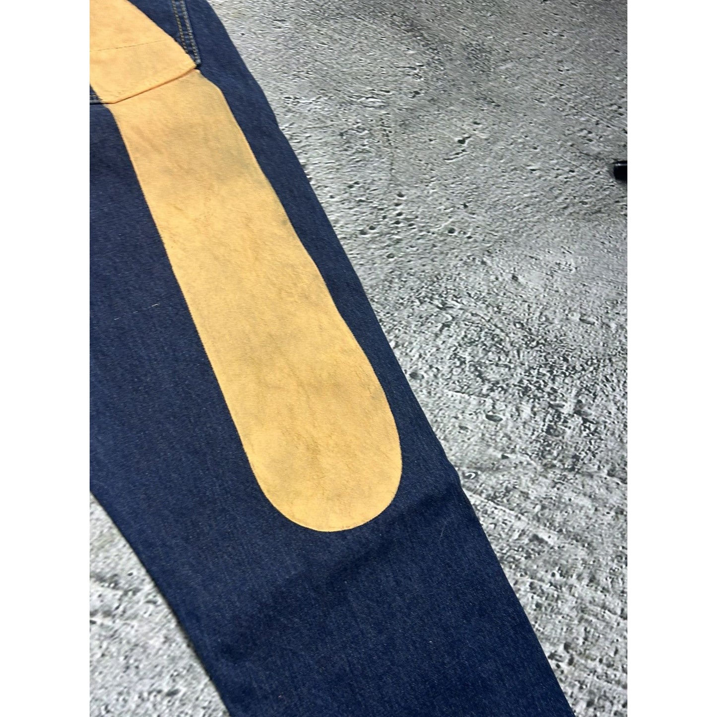 Evisu jeans daicock big logo yellow selvedge denim Japan