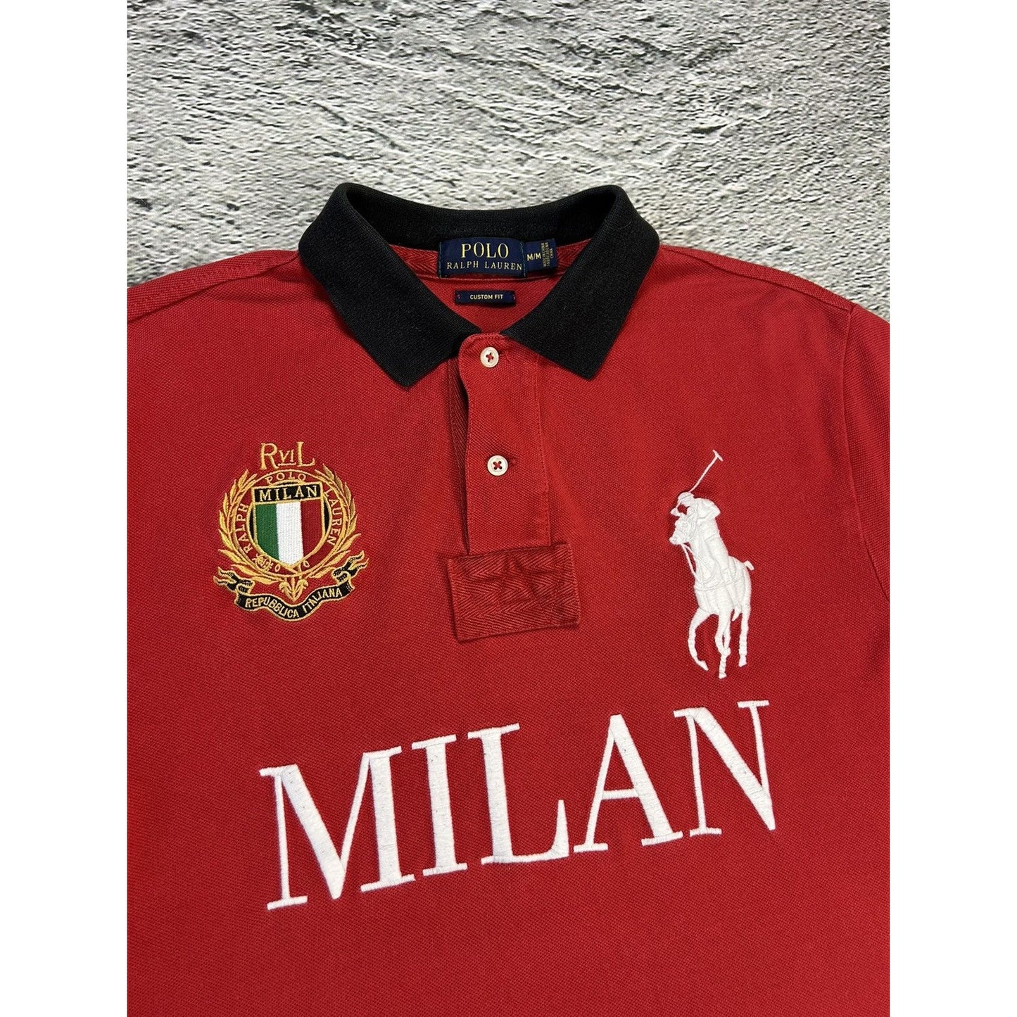 Chief Keef Polo Ralph Lauren Milan Red polo T-shirt
