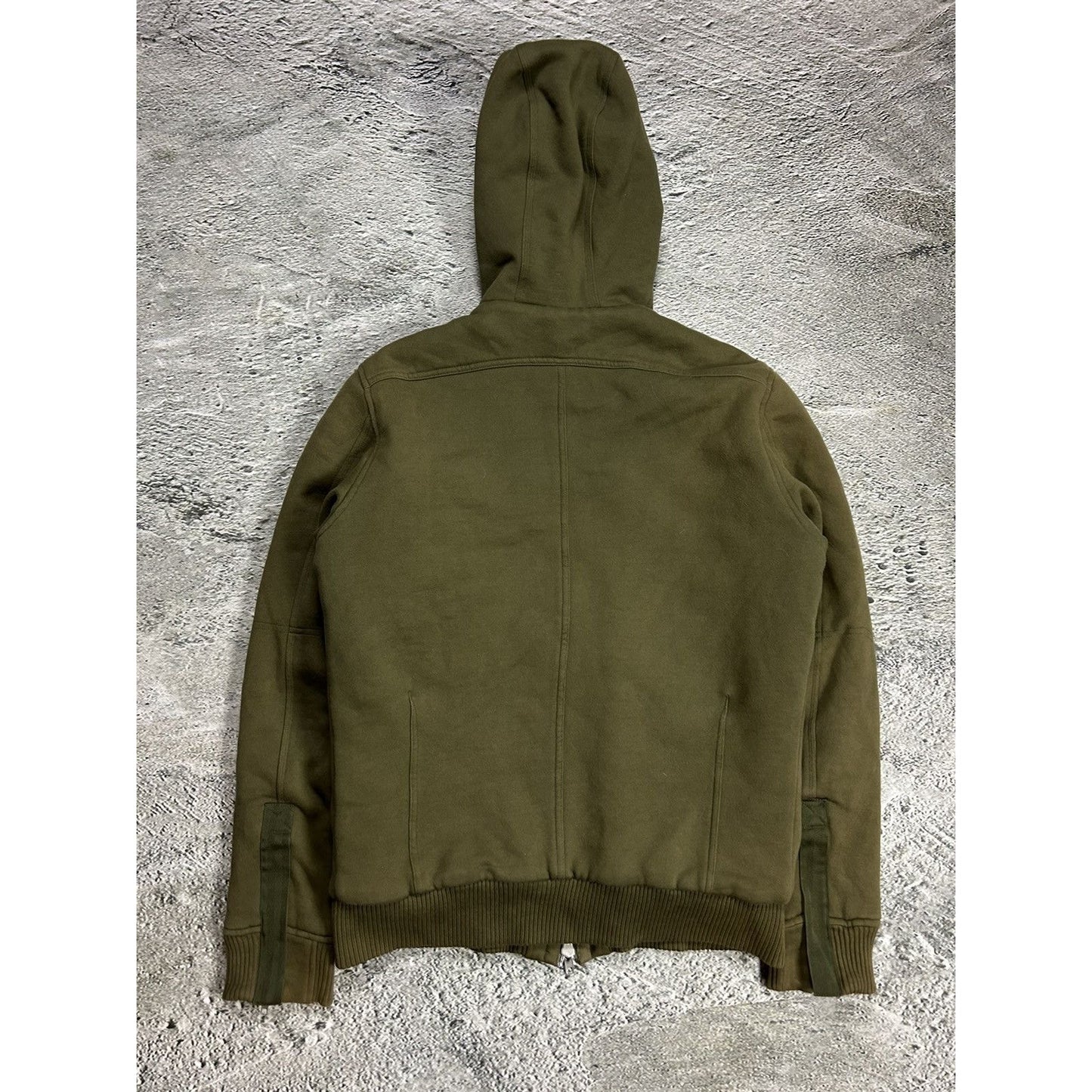 Diesel vintage khaki zip hoodie teddy fur Y2K Japanese