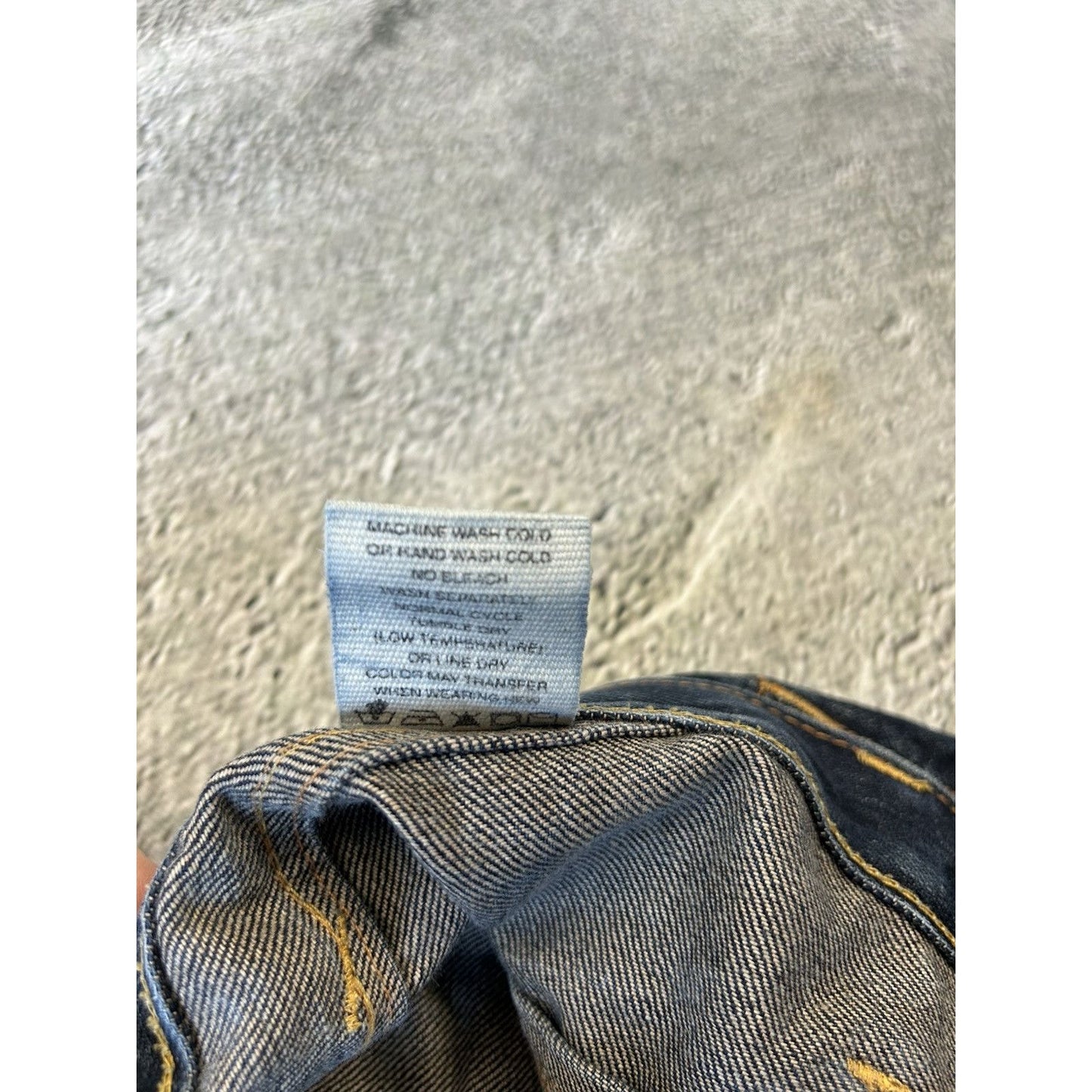 Evisu jeans vintage inside out selvedge red embroidery