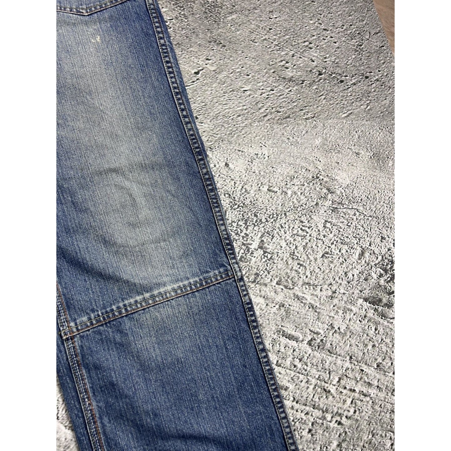 Evisu EU ED jeans vintage denim pants seagulls cargo blue