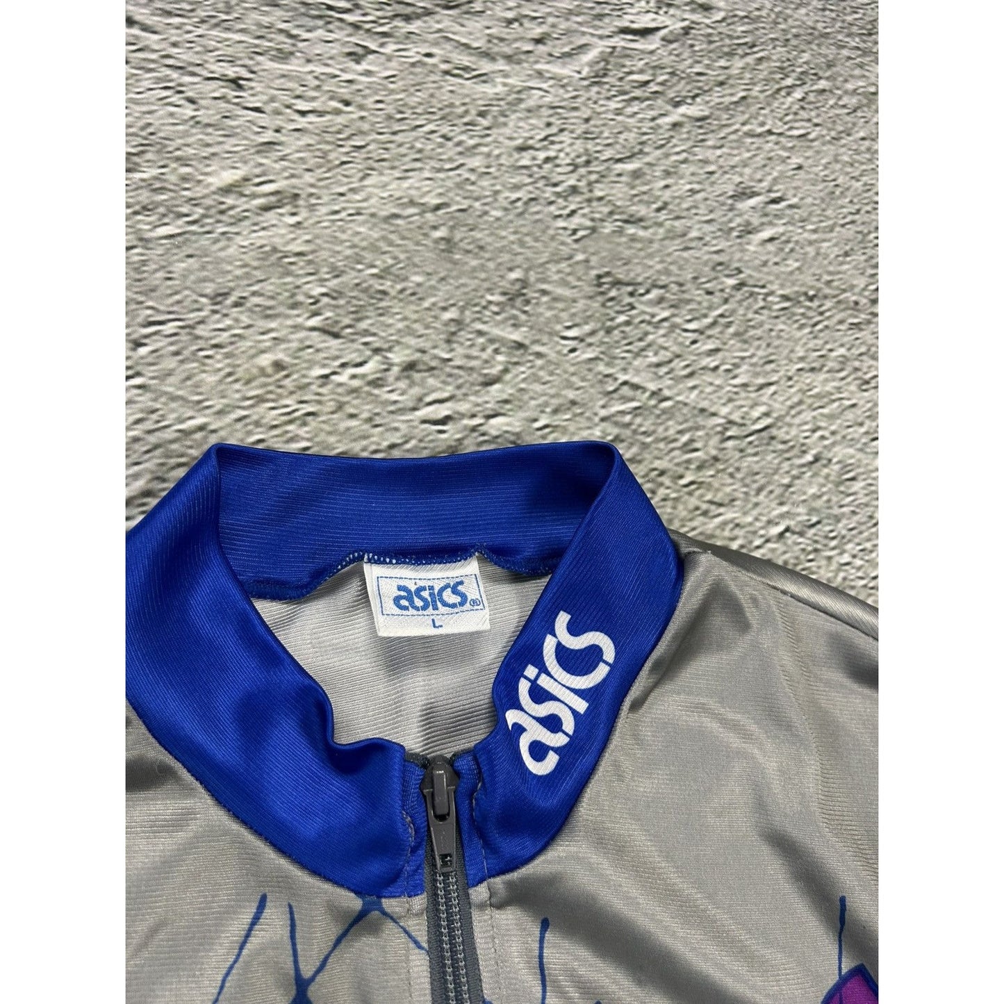 Asics vintage cycling jersey longsleeve full zip rave