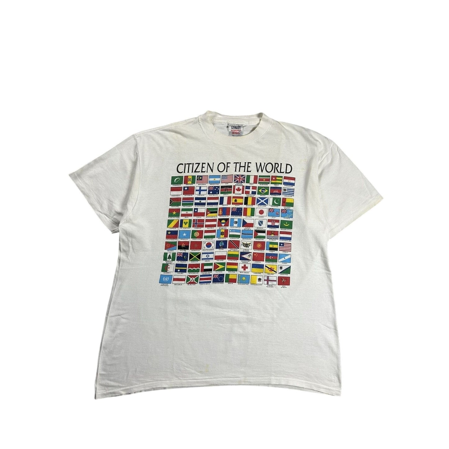 Citizen Of The World Vintage T-Shirt flags single stitch 90s