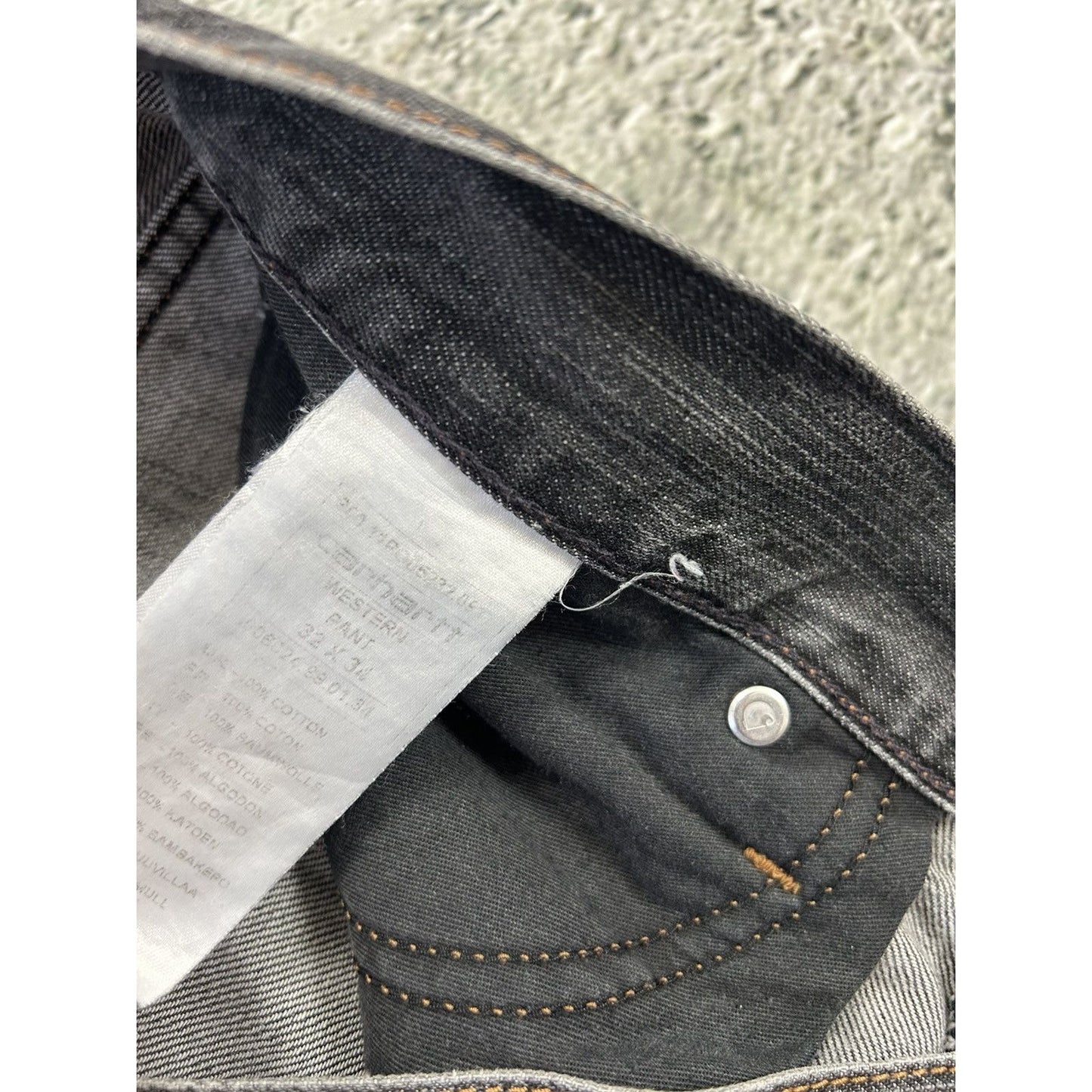 Carhartt jeans Western pant workwear vintage pants dark grey
