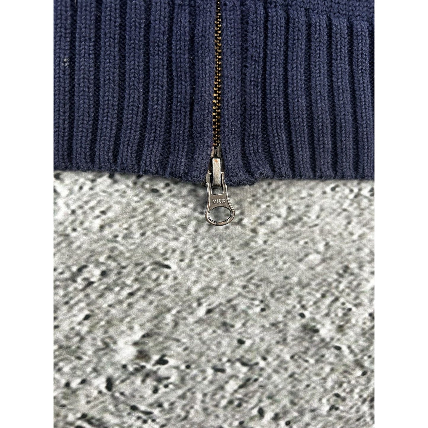 New York Polo Ralph Lauren zip sweater navy knit cardigan