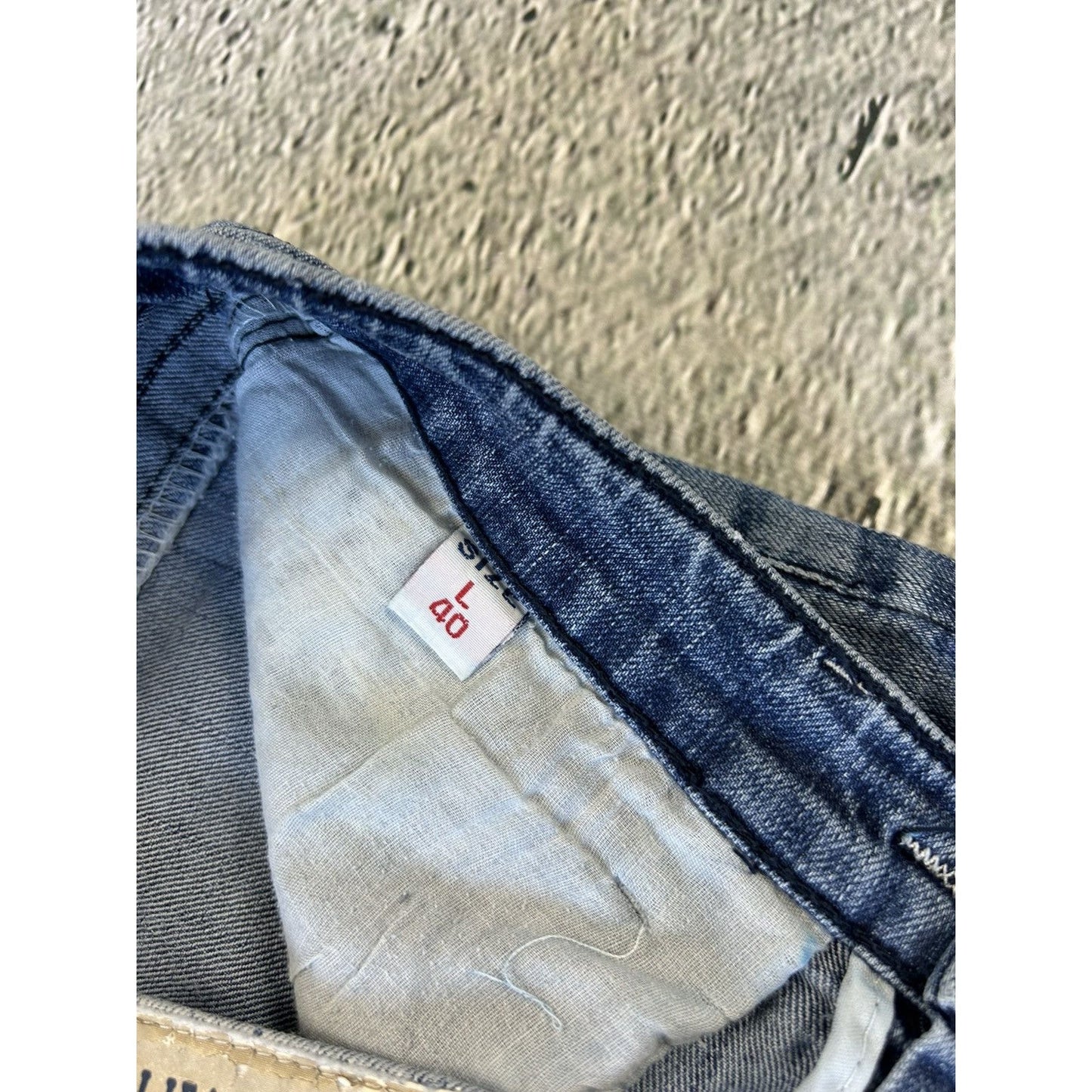 Y2K jeans Metallica denim pants blue Edi Jeans capri