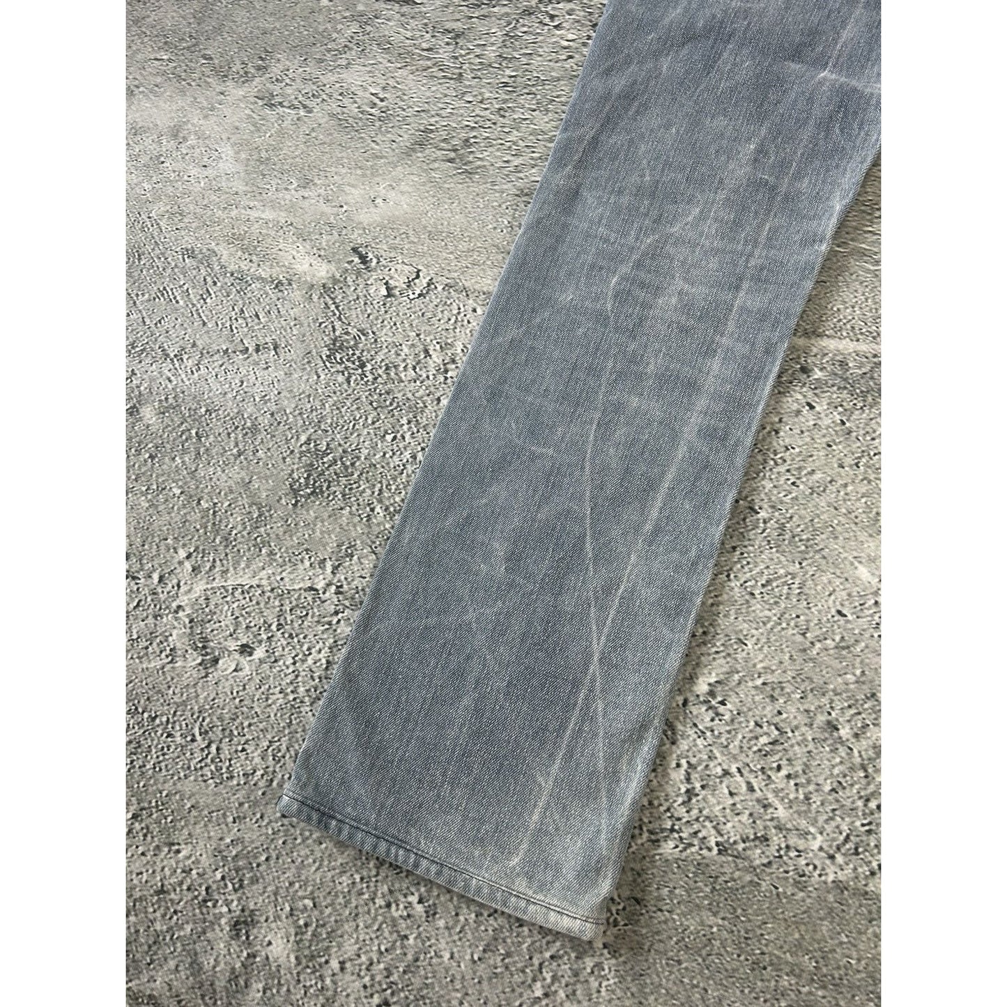 True Religion grey jeans contrast stitching Y2K straight