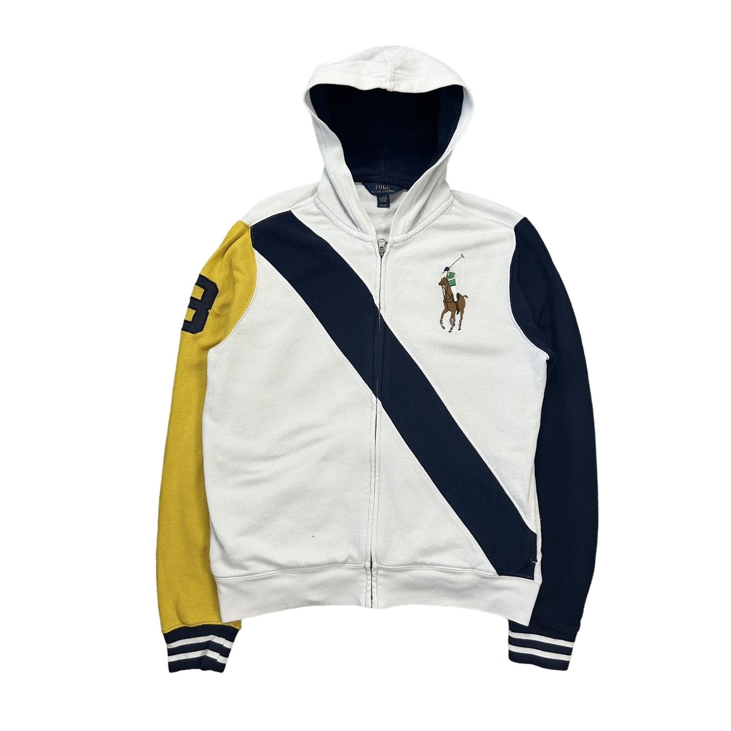 Chief Keef Polo Ralph Lauren zip hoodie big pony white