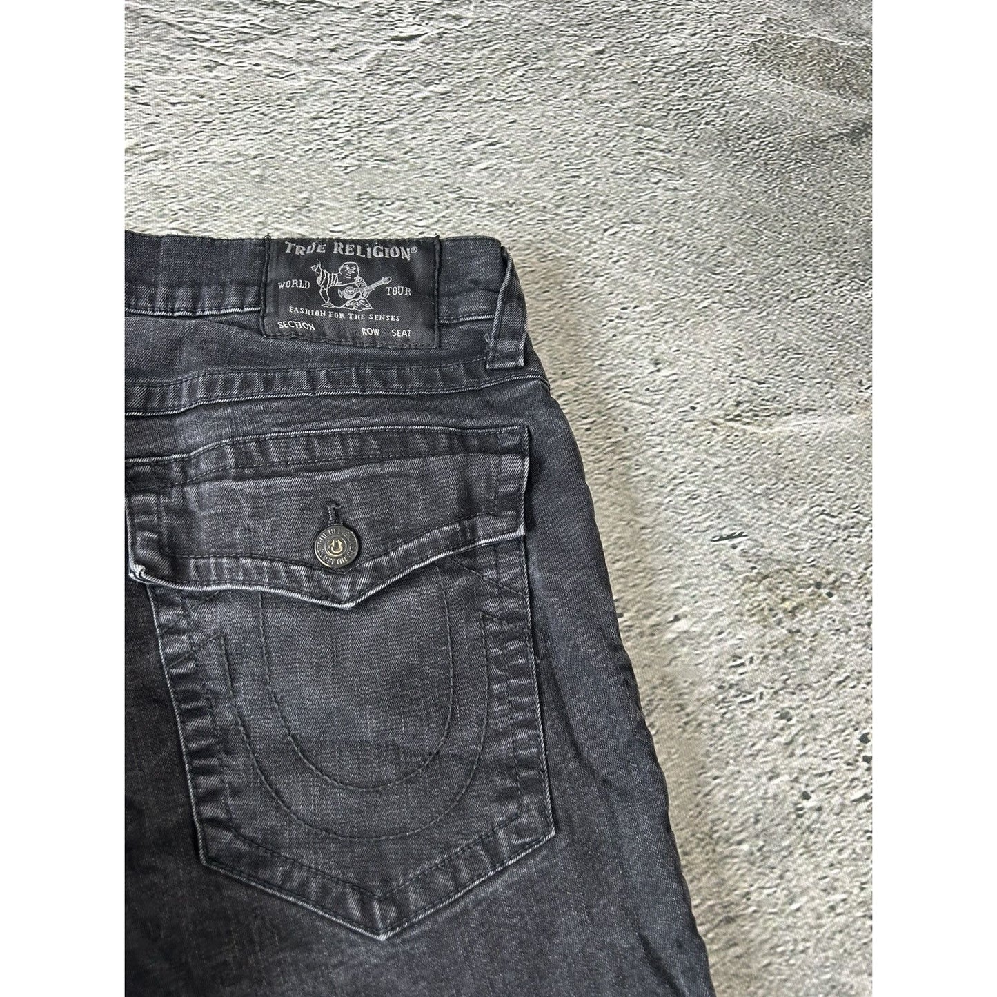 True Religion vintage black jeans denim pants Y2K Ricky