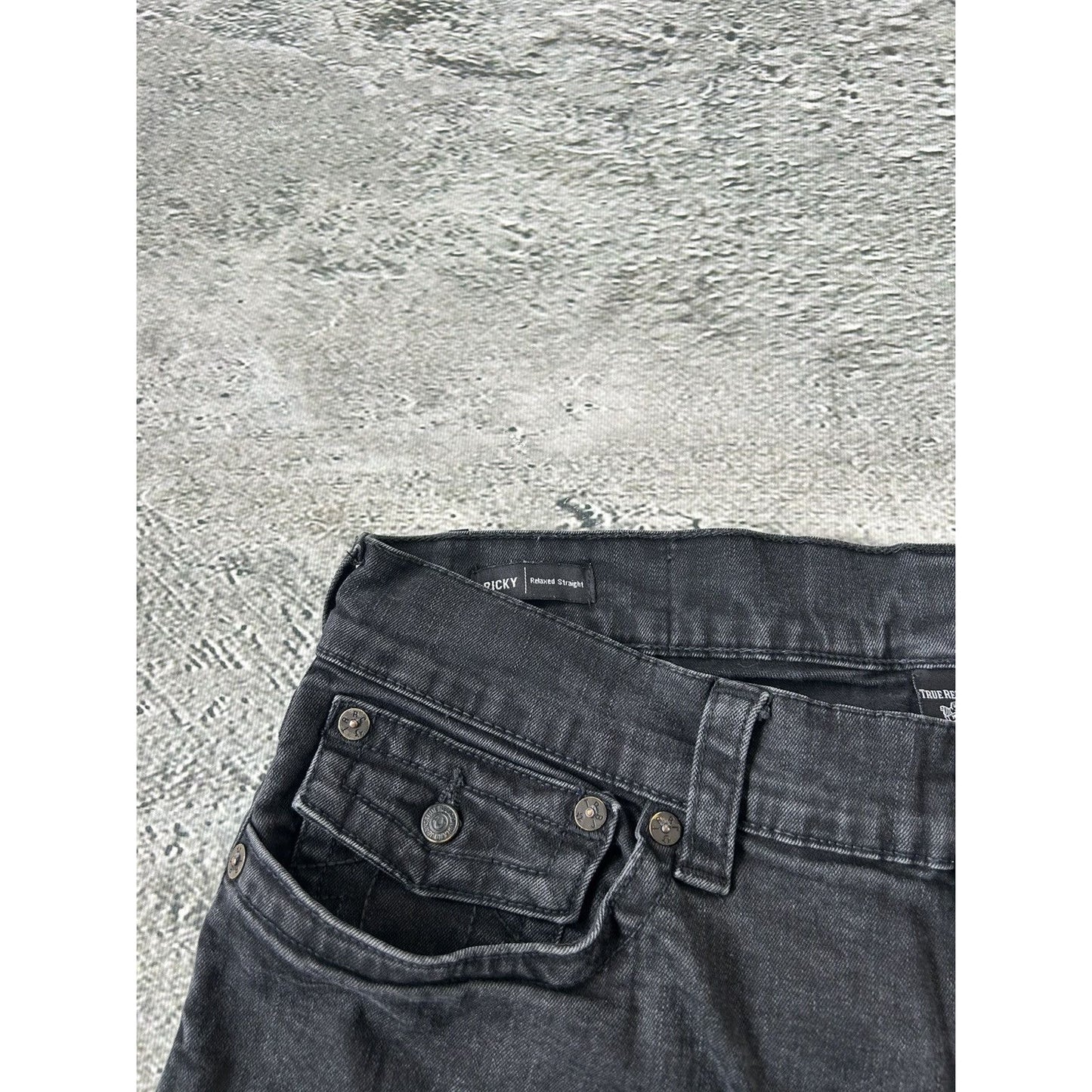 True Religion vintage black jeans denim pants Y2K Ricky