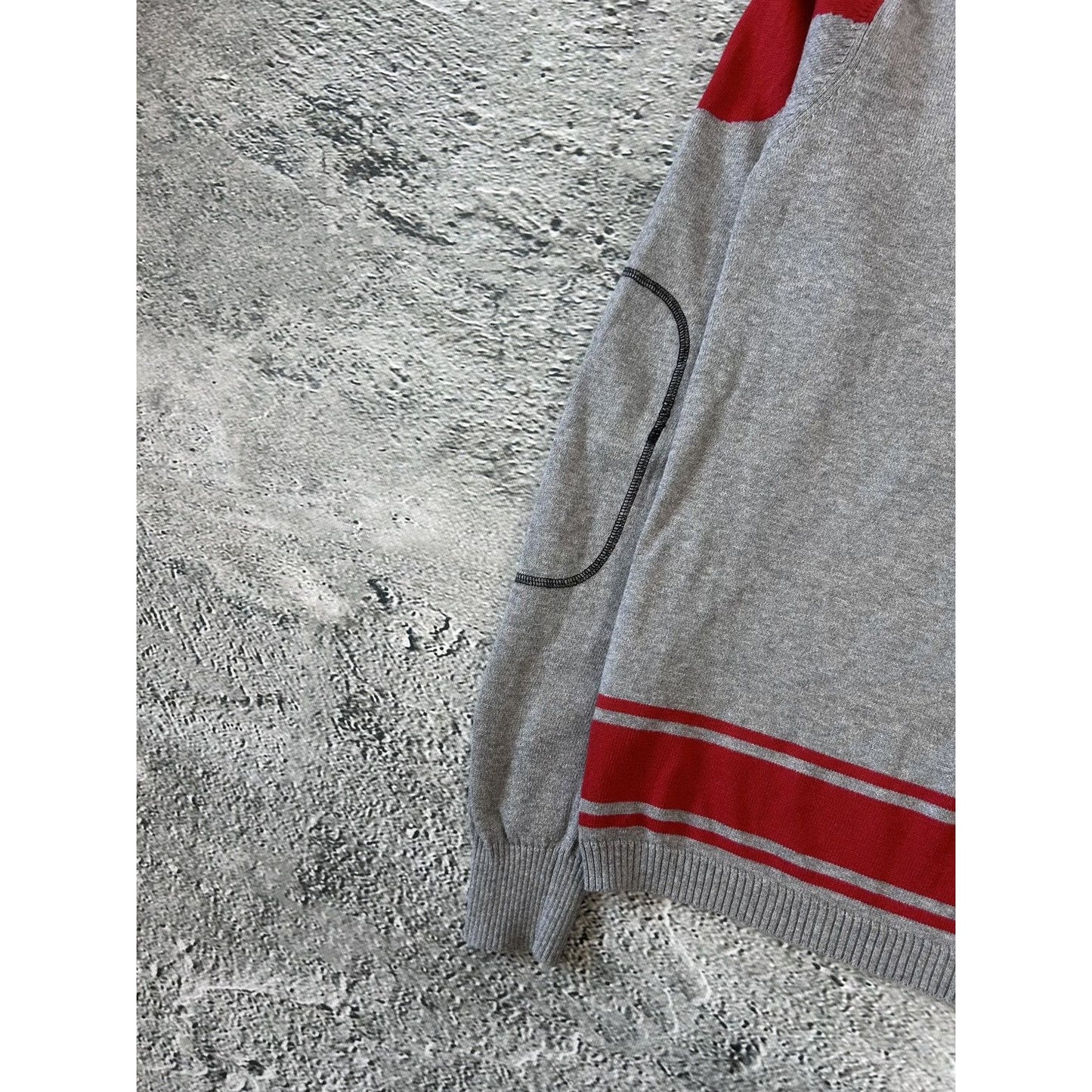 Diesel vintage sweater grey red Y2K big logo
