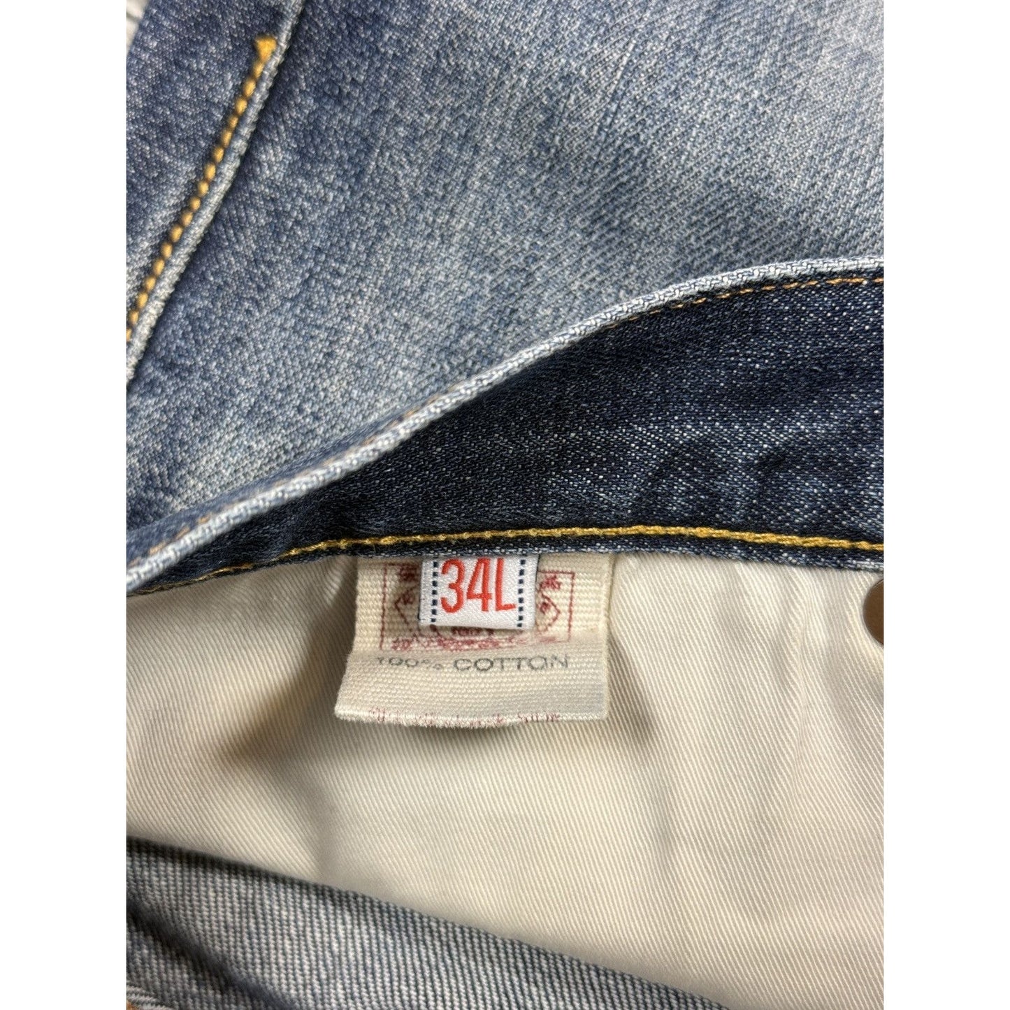 Evisu jeans vintage navy blue white seagulls Genes