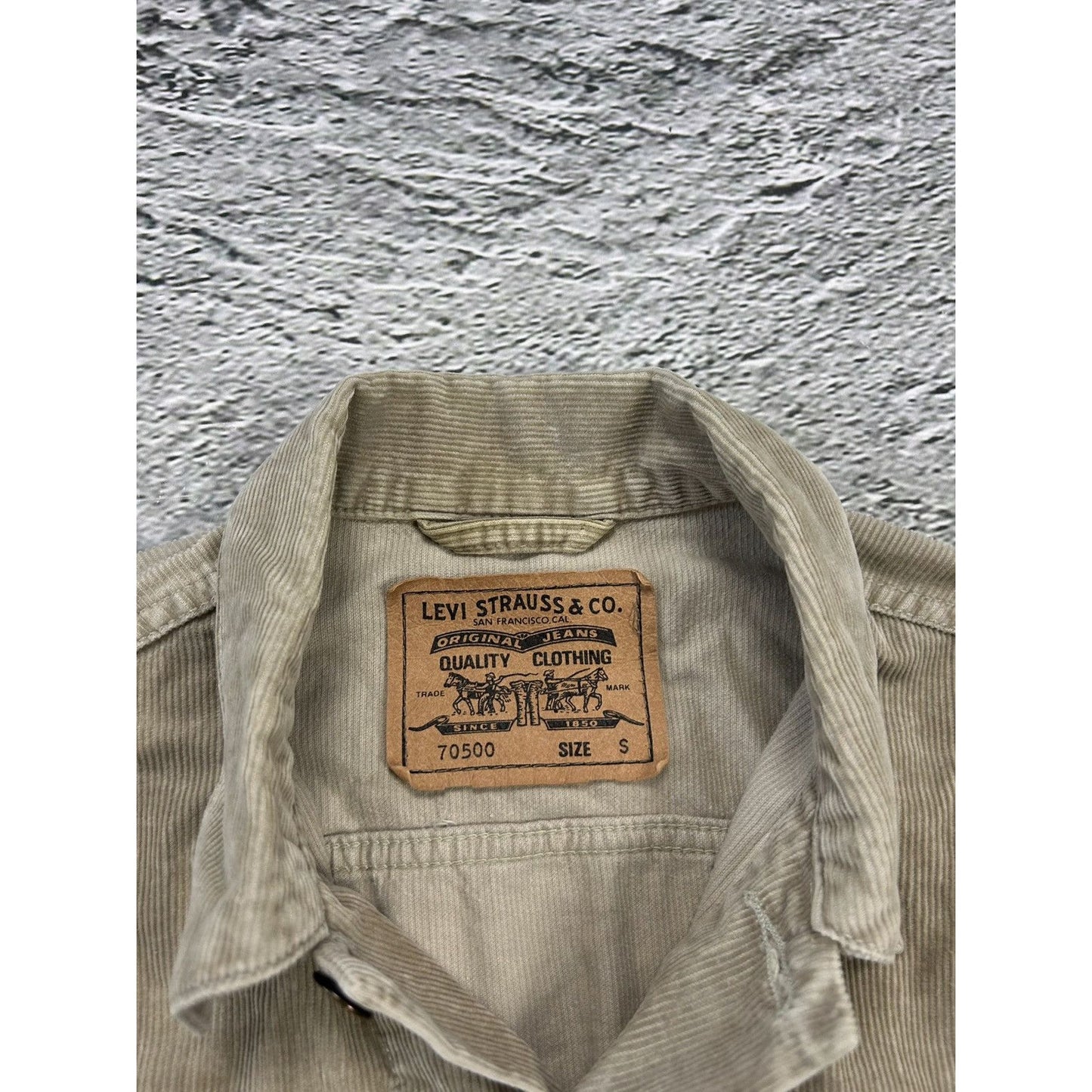 Levi’s corduroy jacket vintage beige silver tab 70500