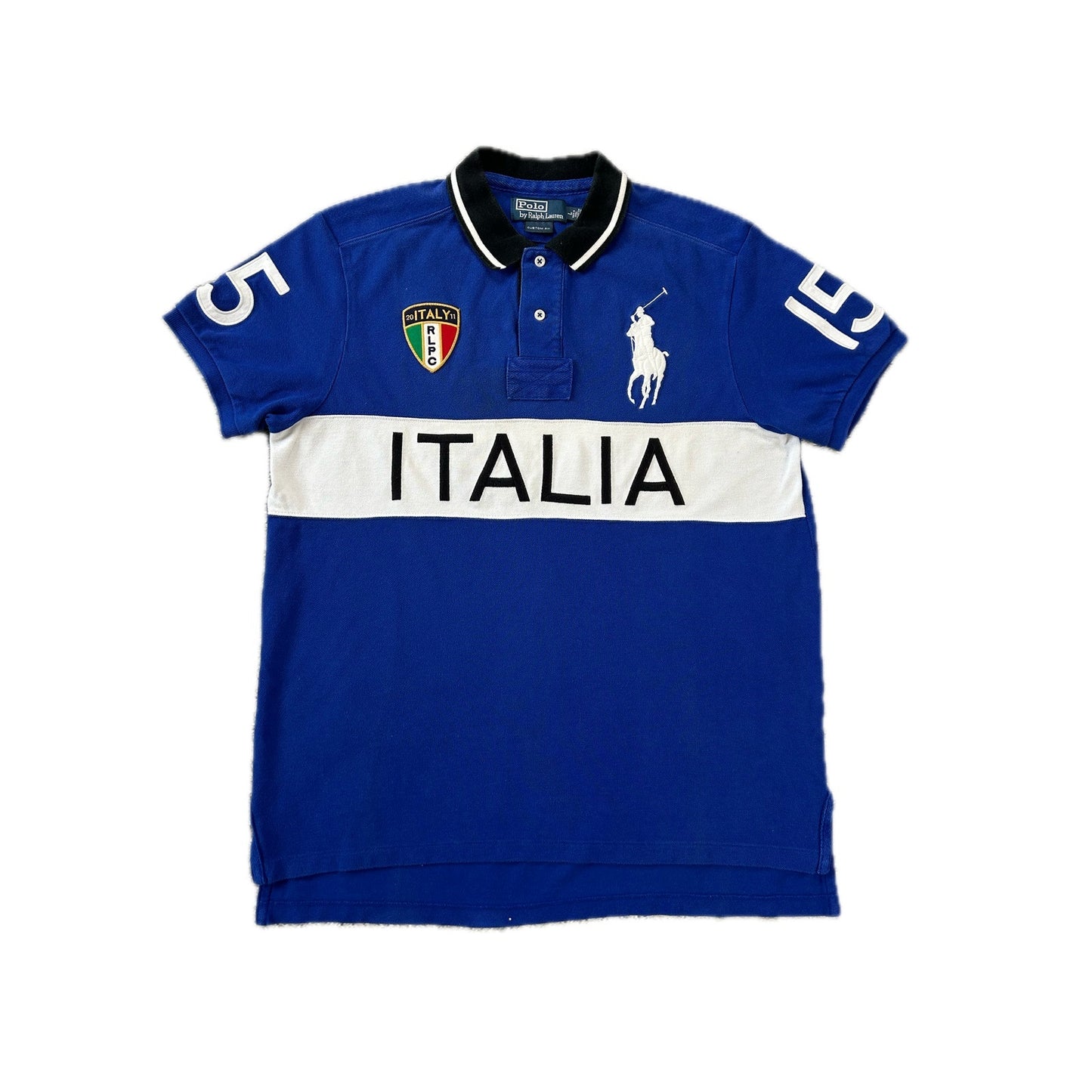 Chief Keef Polo Ralph Lauren Italia vintage blue polo shirt