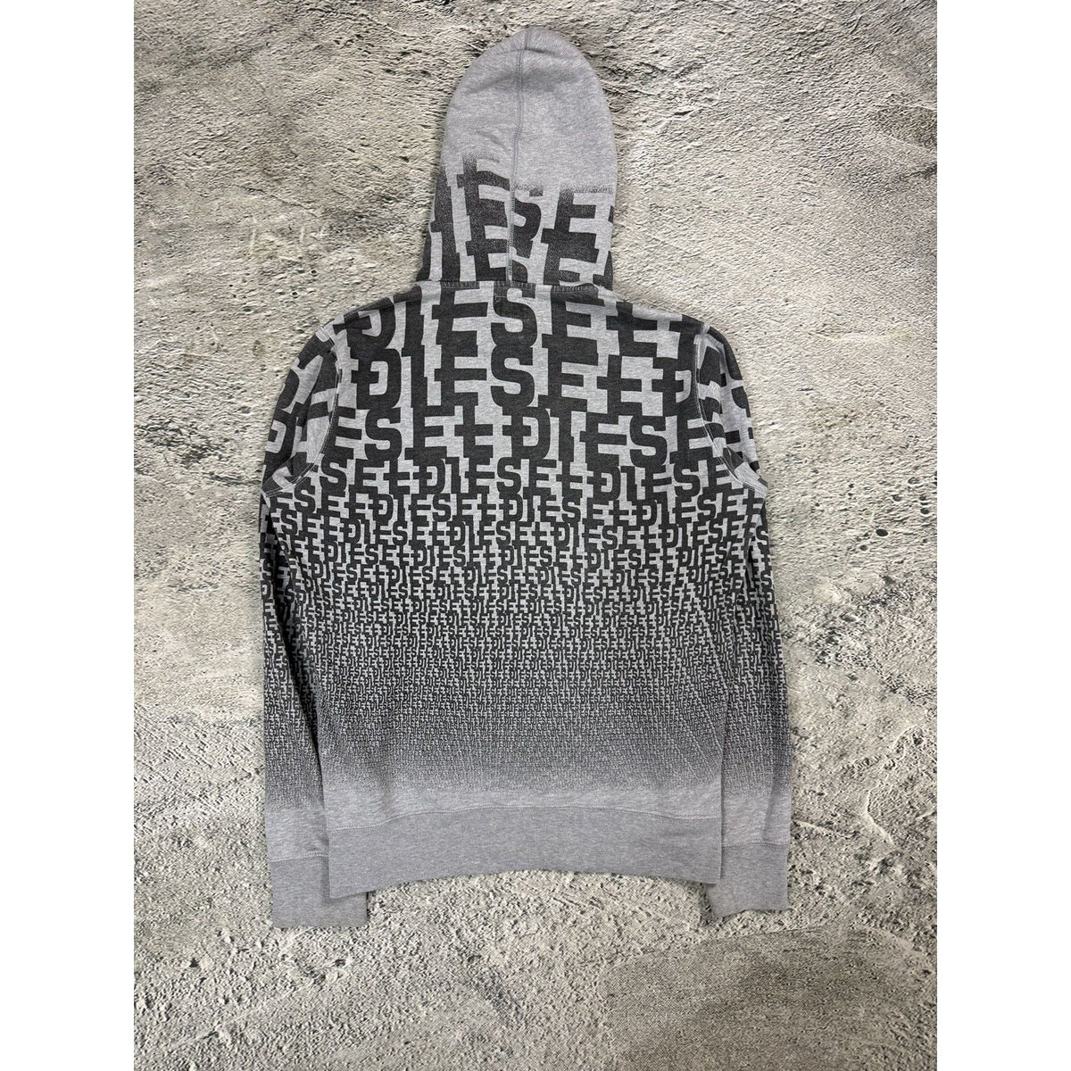 Diesel vintage gray full print Y2K big logo