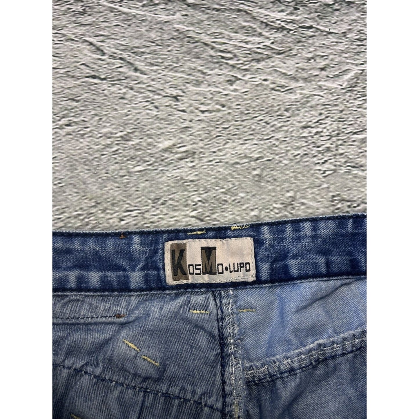 Japanese Brand Kosmo Lupo jeans big logo Vintage Swag Y2K