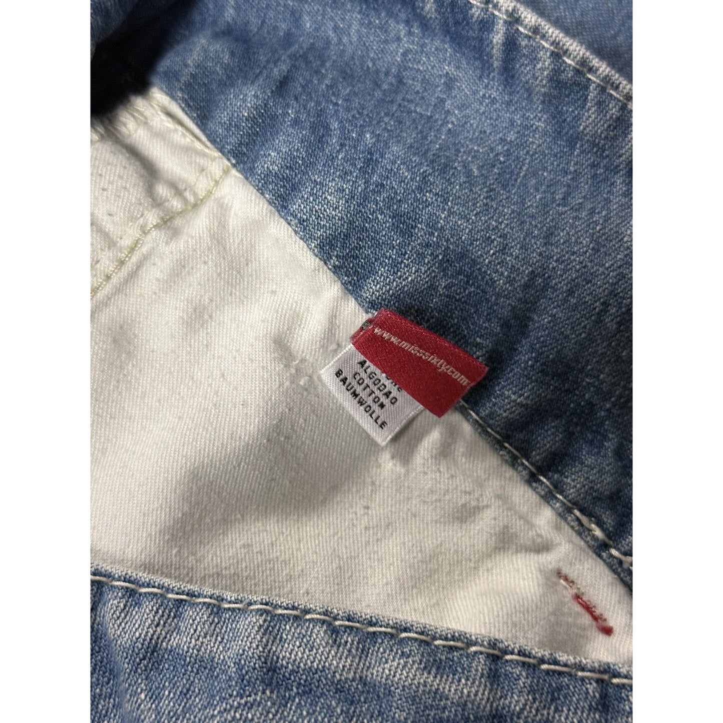 Miss Sixty Jeans straight Low Rise Y2K Vintage baby blue