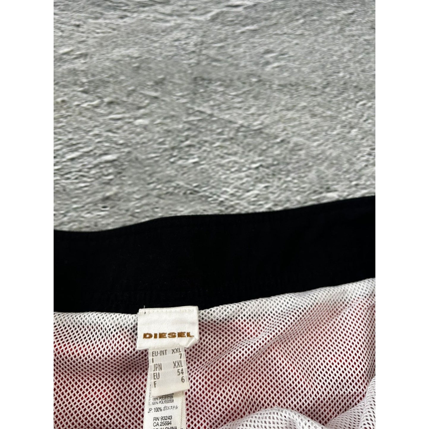 Diesel shorts black Y2K vintage fullprint graffiti surf red