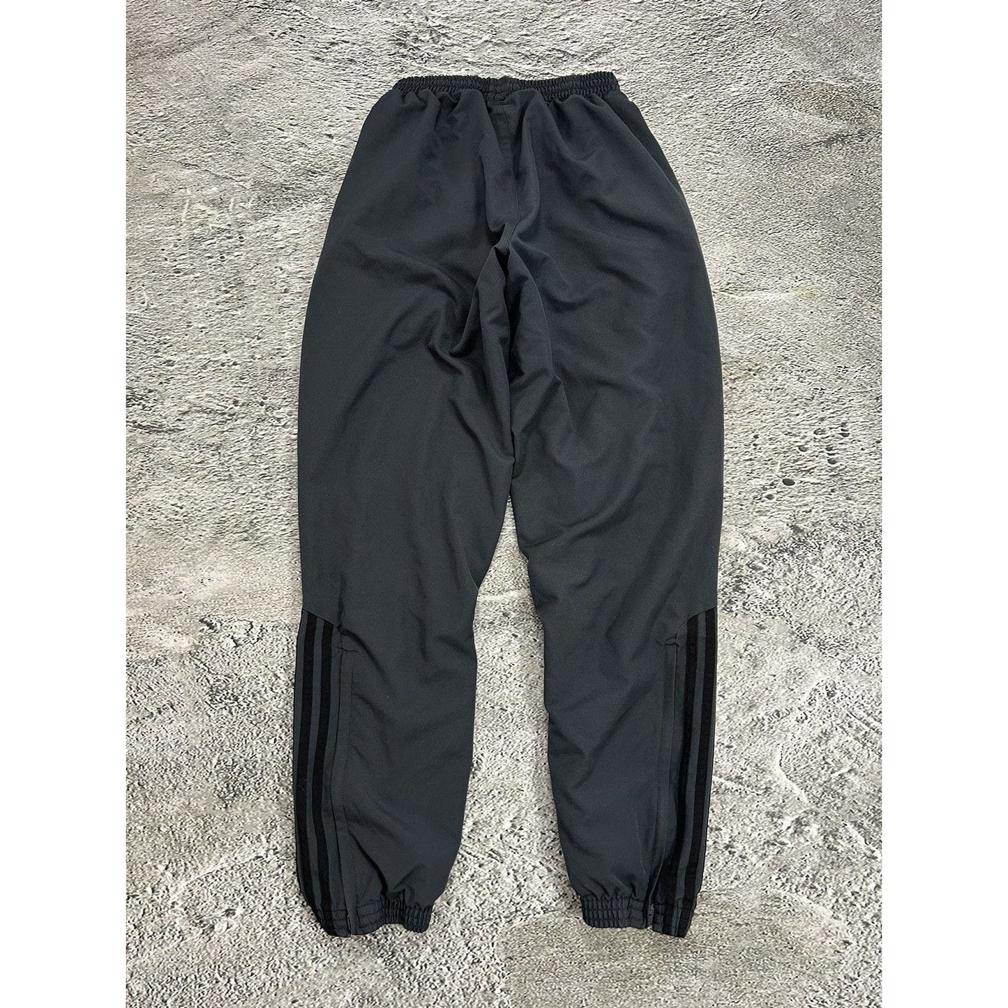Adidas vintage grey nylon track pants drill Y2K