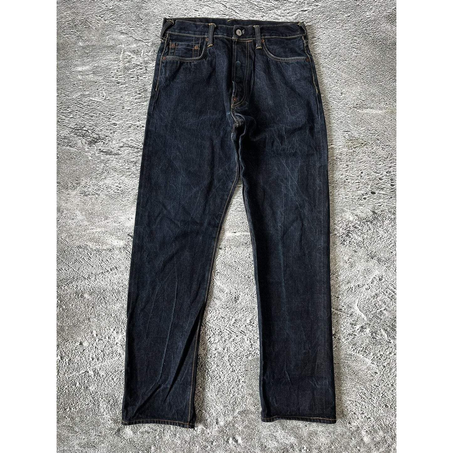 Evisu jeans daicock big logo gold selvedge denim Japan