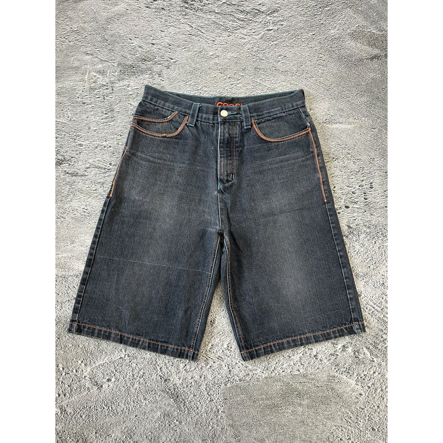Coogi jorts denim shorts vintage embroidery Y2K