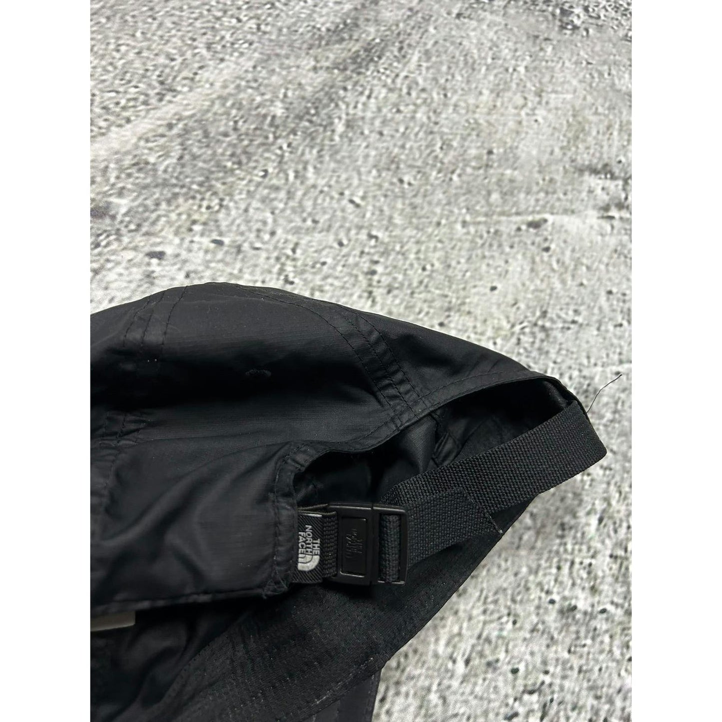 The North Face black cap vintage nylon hat