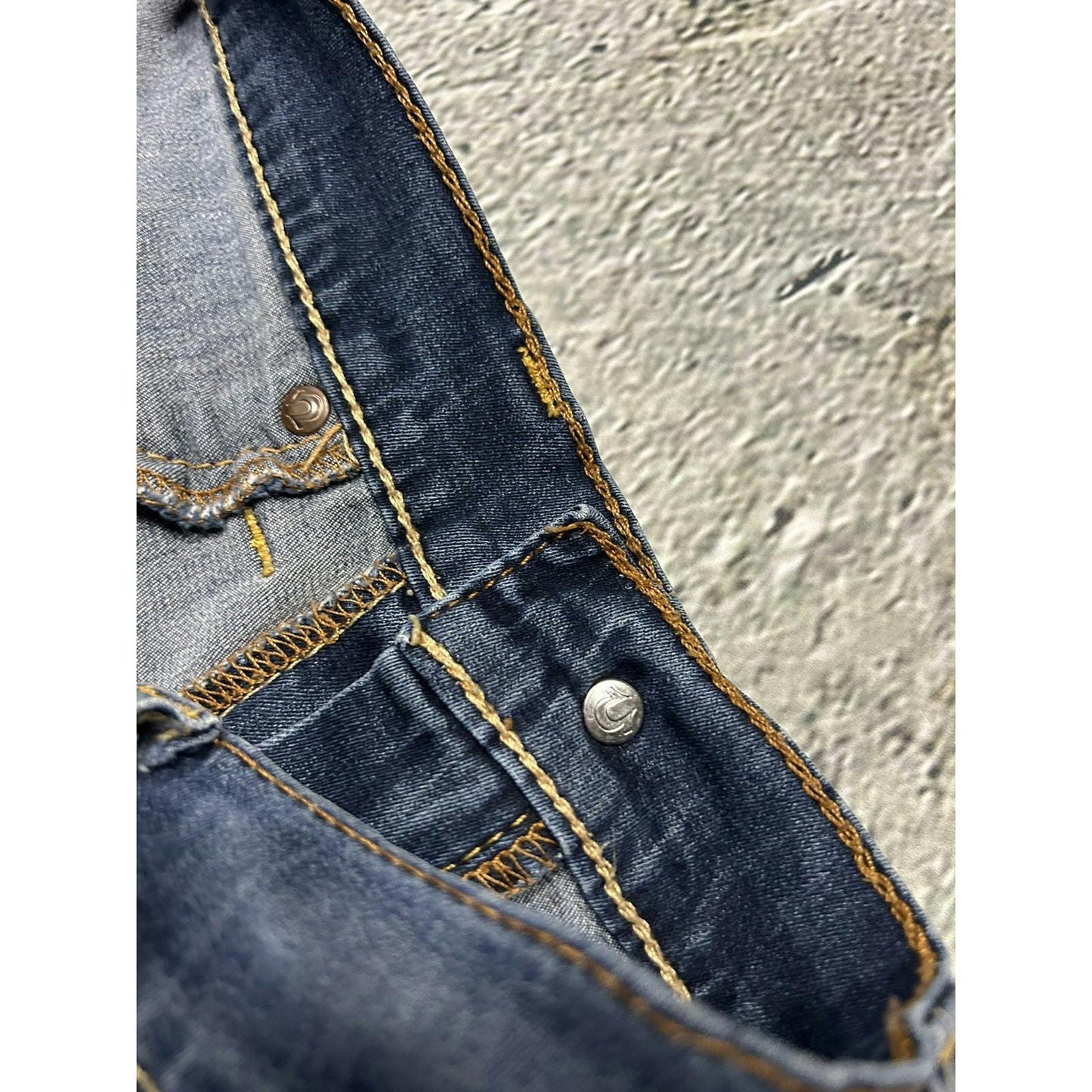 True Religion blue jeans denim slim Y2K
