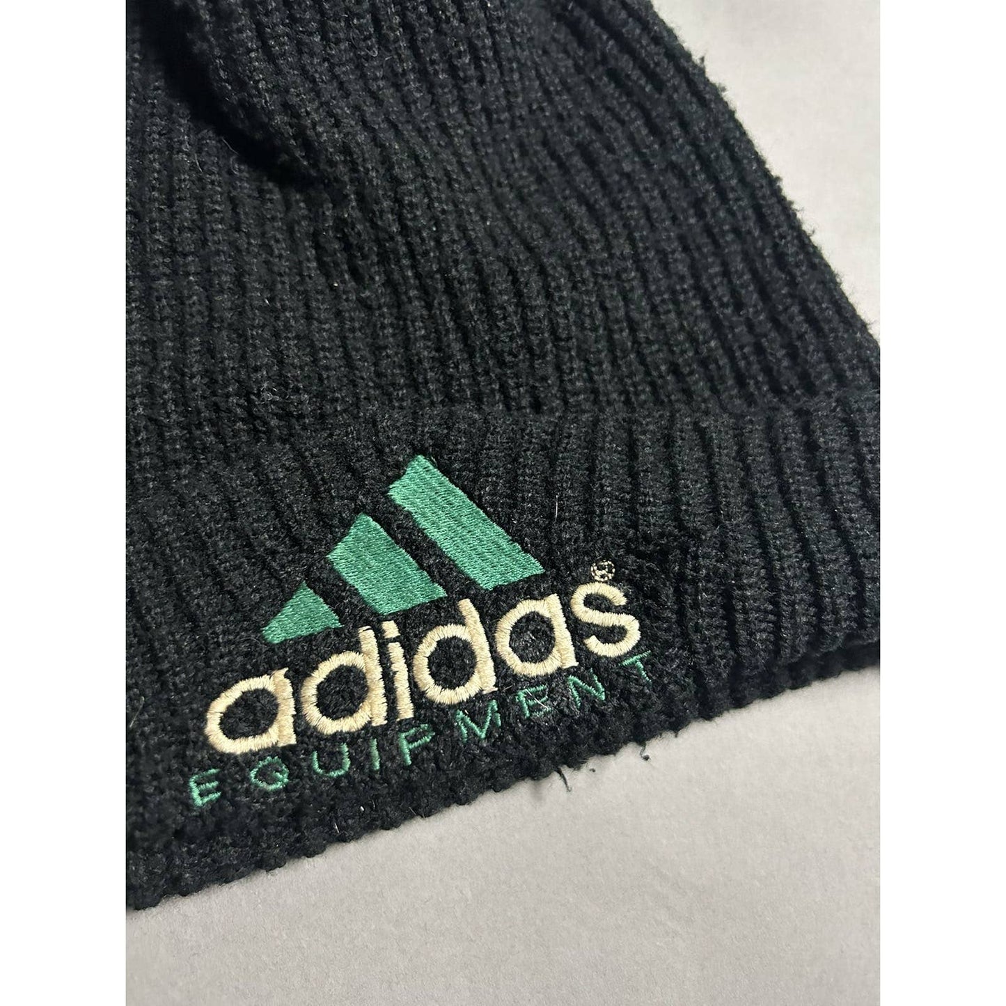 Adidas Equipment black beanie vintage 90s