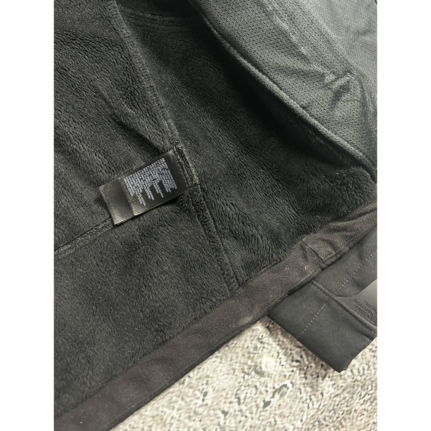 The North Face softshell jacket black vintage gorpcore