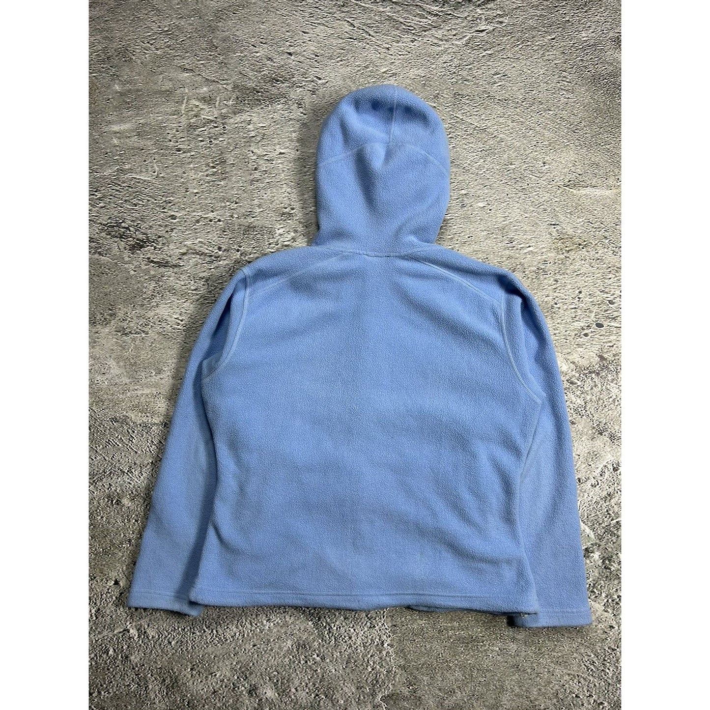 The North Face fleece hoodie vintage baby blue grey