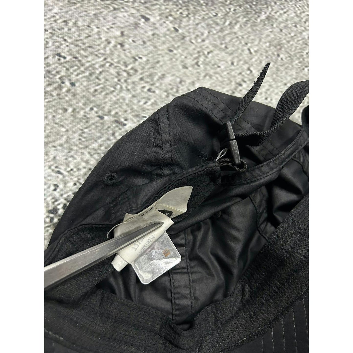 The North Face black cap vintage nylon hat