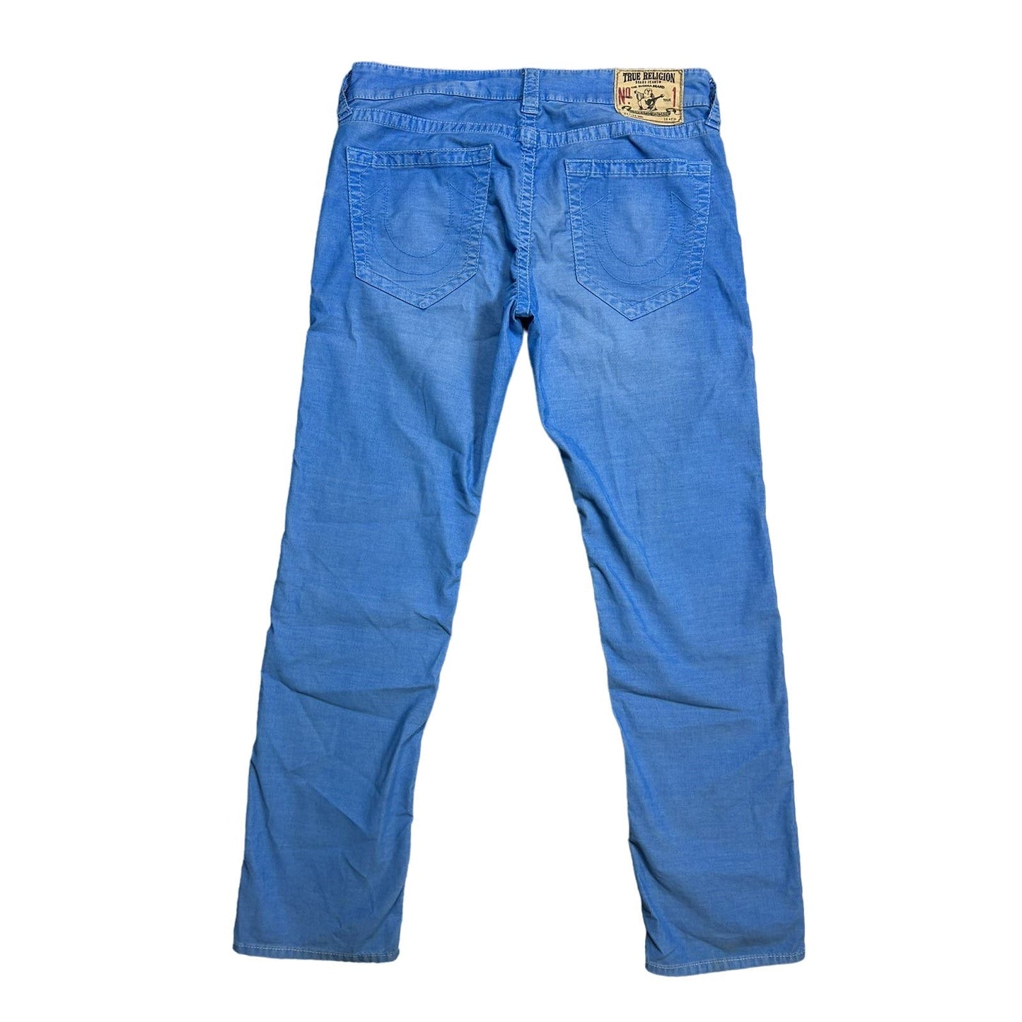 True Religion vintage blue cords corduroy pants Y2K