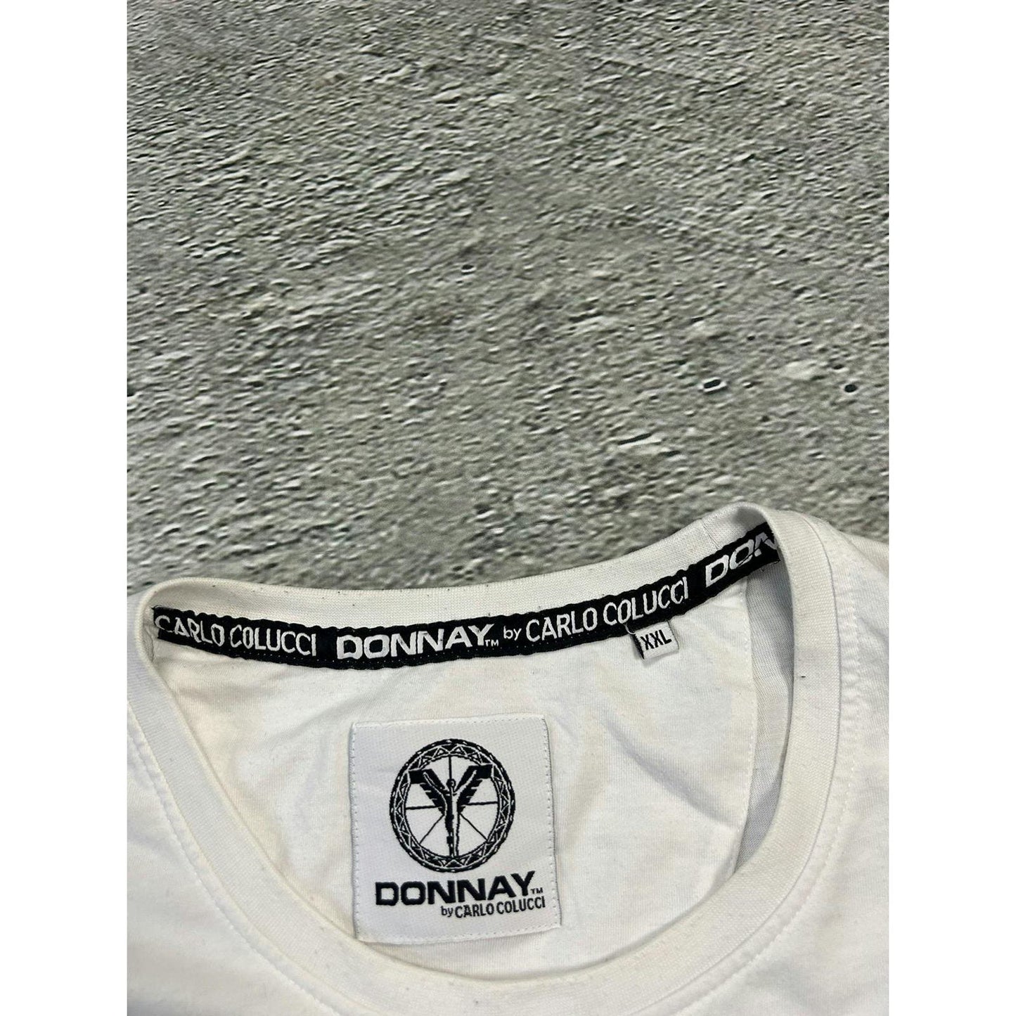 Carlo Colucci Donnay big logo T-shirt white multicolour