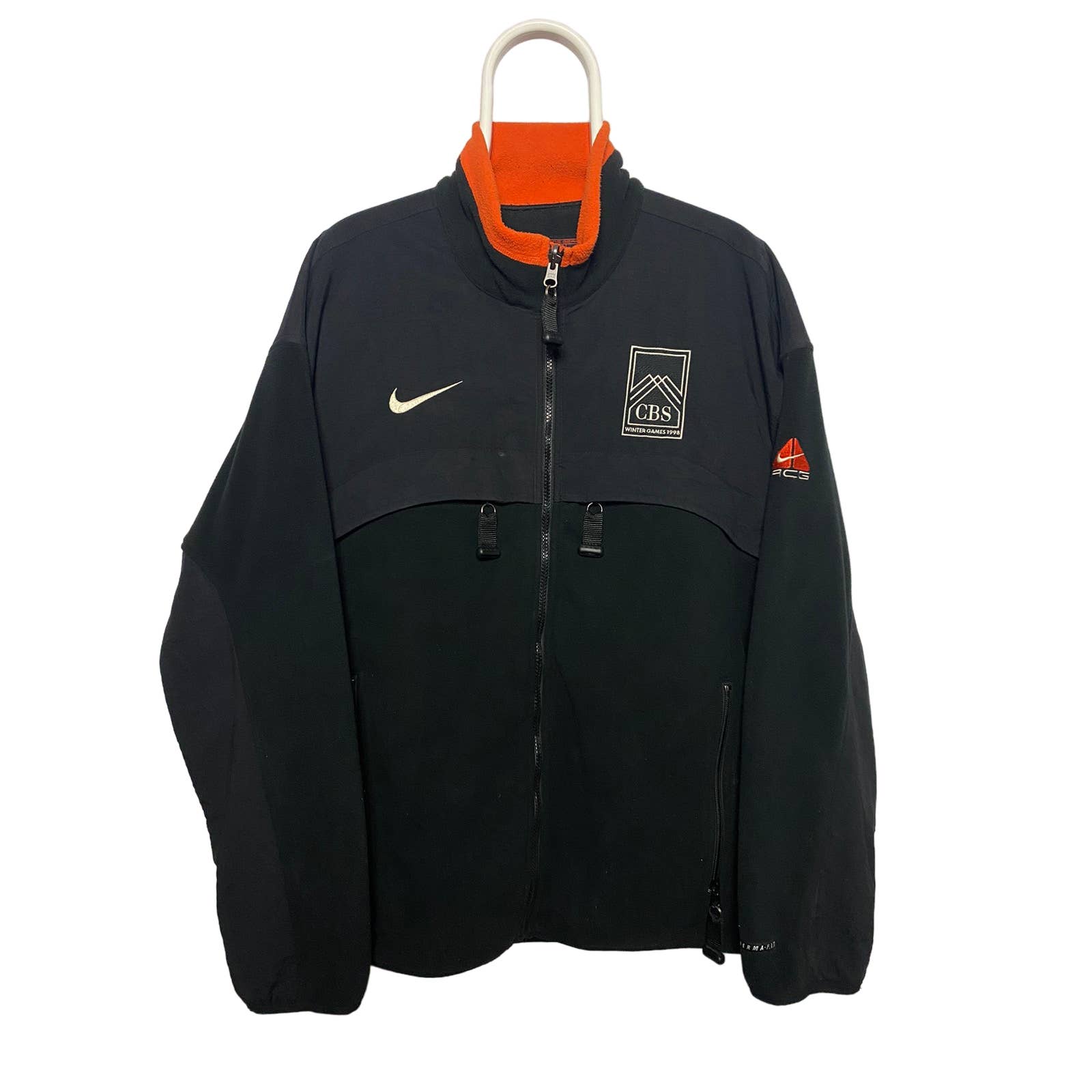 Nike ACG vintage cargo fleece jacket black 2000s 90s – Refitted