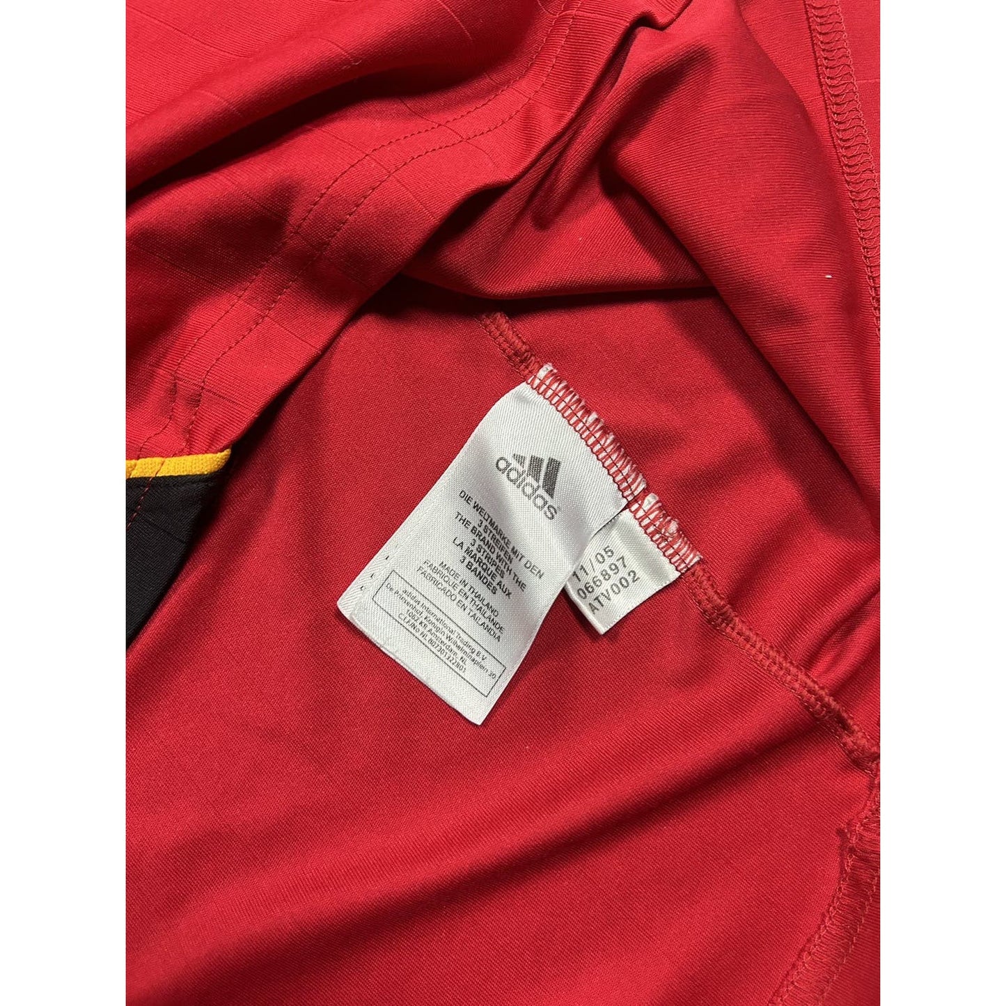 Adidas Germany 2005 2007 vintage jersey away red black