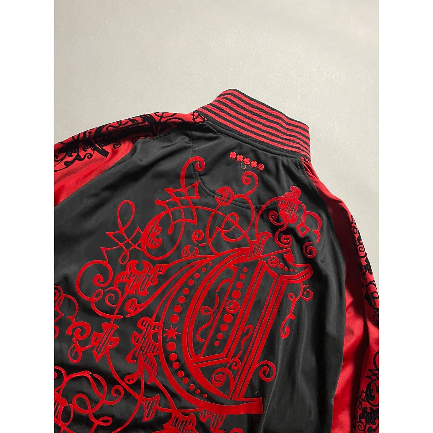 Coogi zip sweatshirt vintage red black Australia Y2K