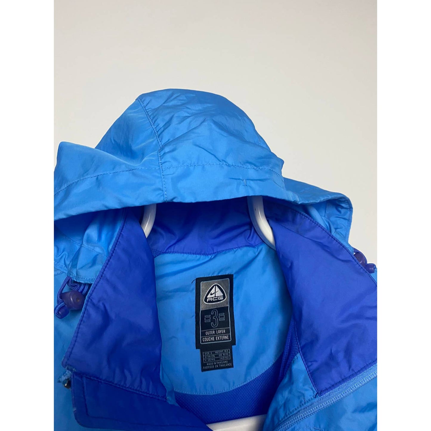 Nike ACG rain jacket vintage blue 2000s windbreaker