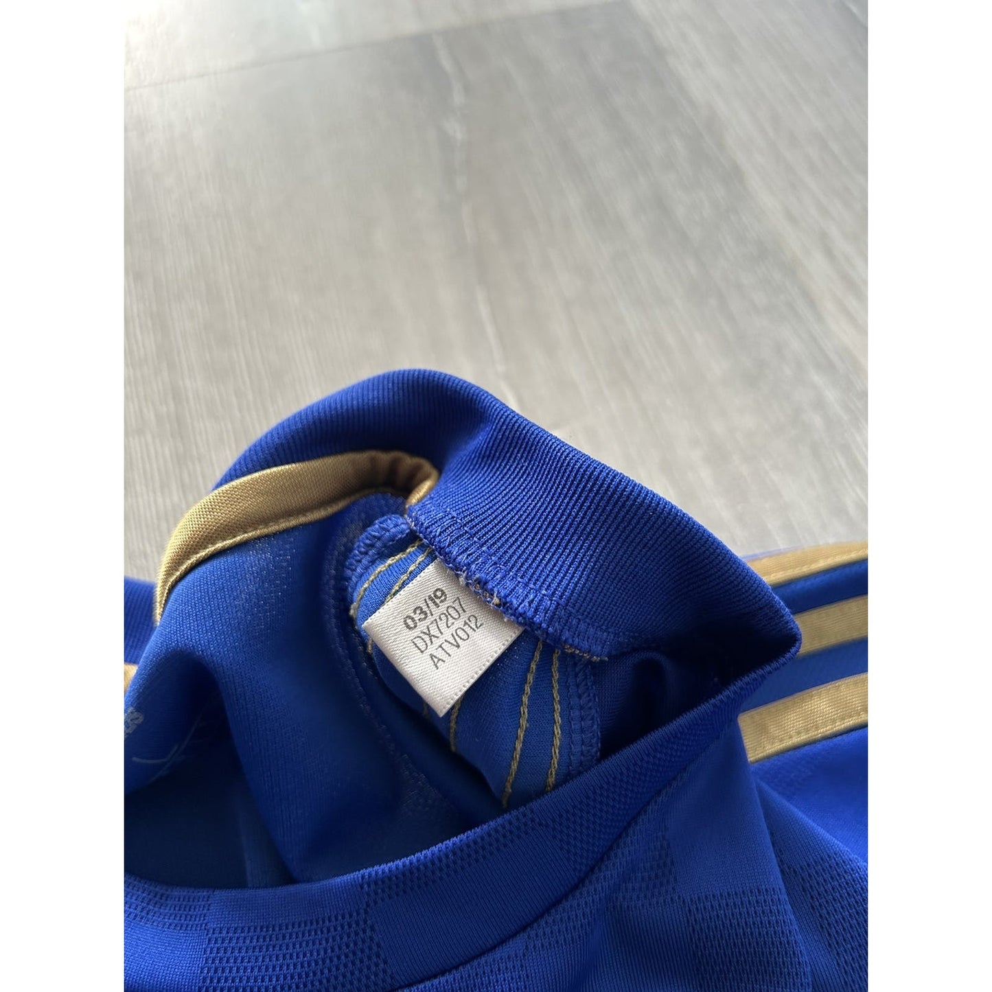 Leicester City 18/19 King Power Adidas blue gold jersey adidas