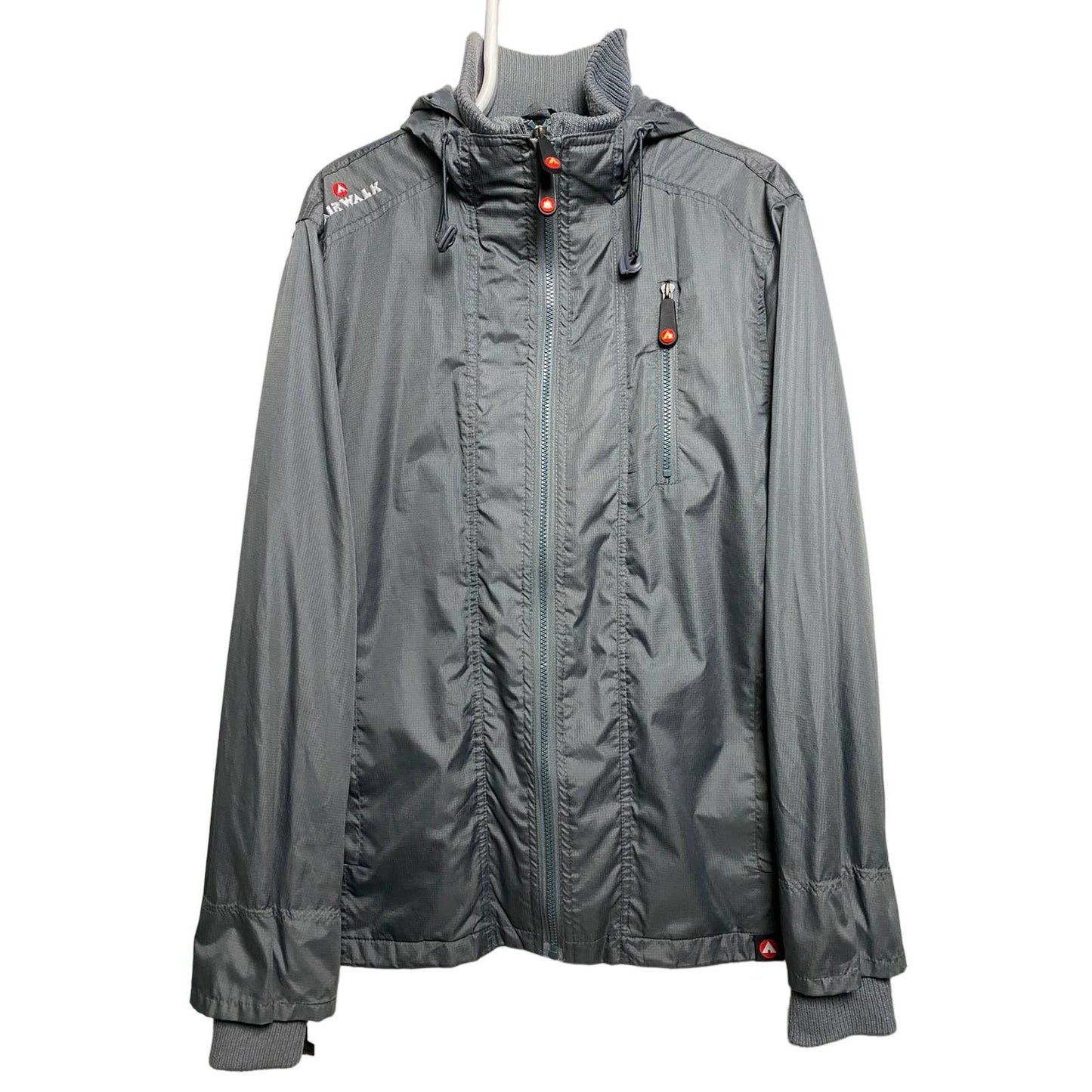 Airwalk jacket windbreaker vintage grey 90s skate gorpcore