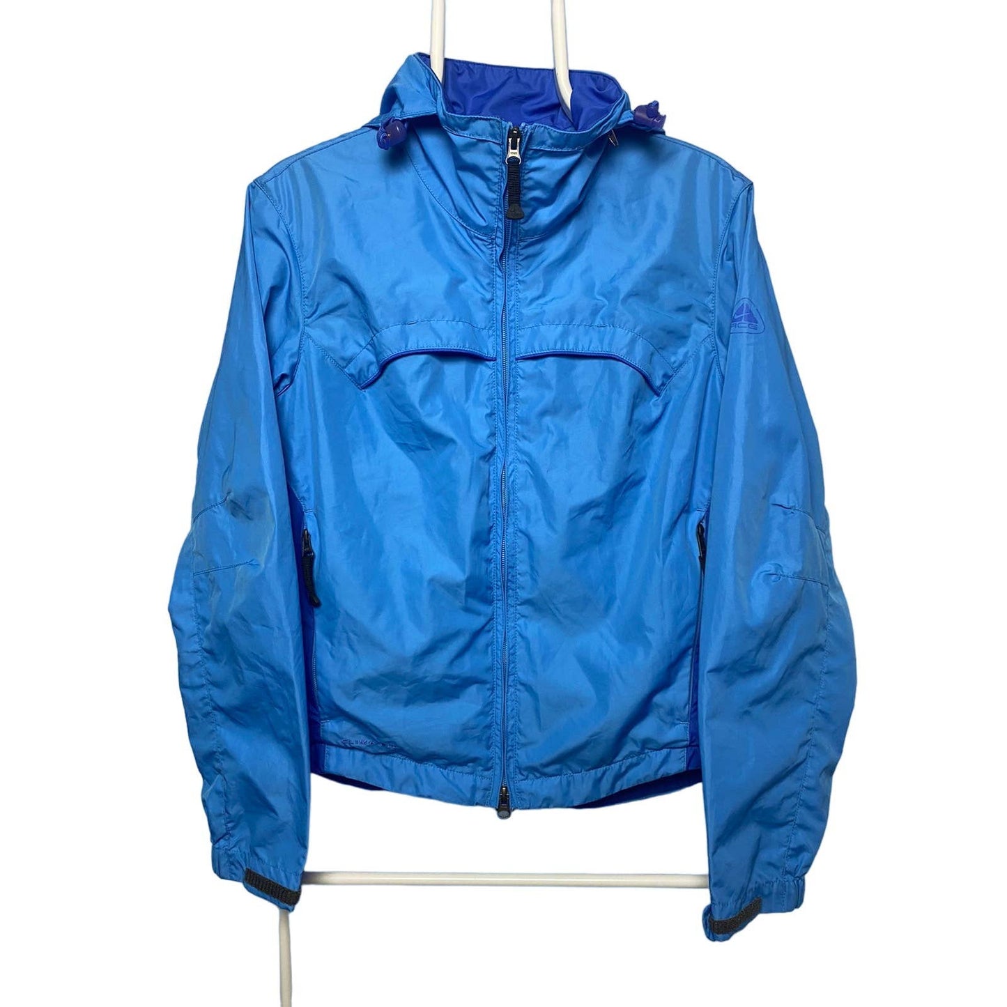 Nike ACG rain jacket vintage blue 2000s windbreaker