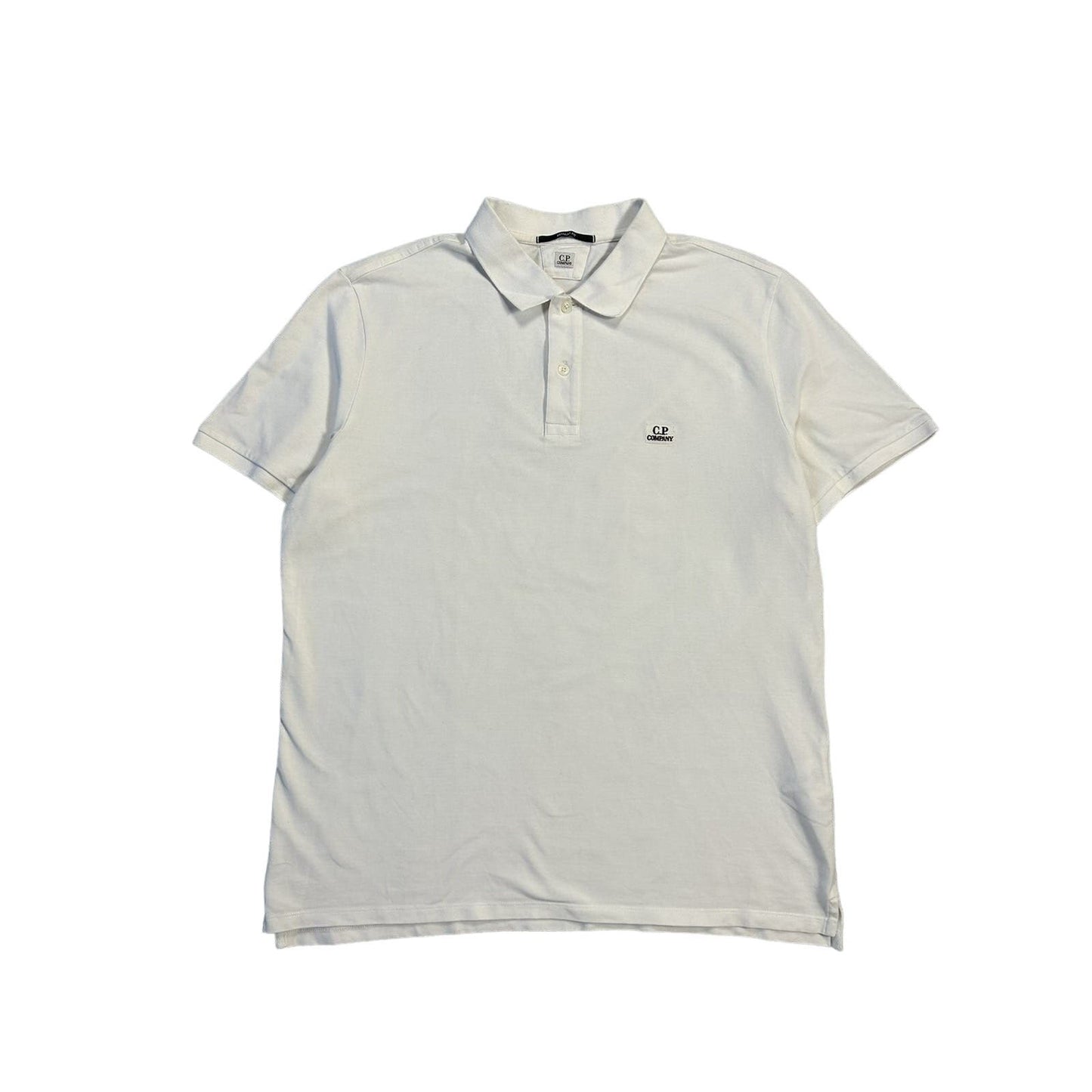 C.P Company polo T-shirt white small logo