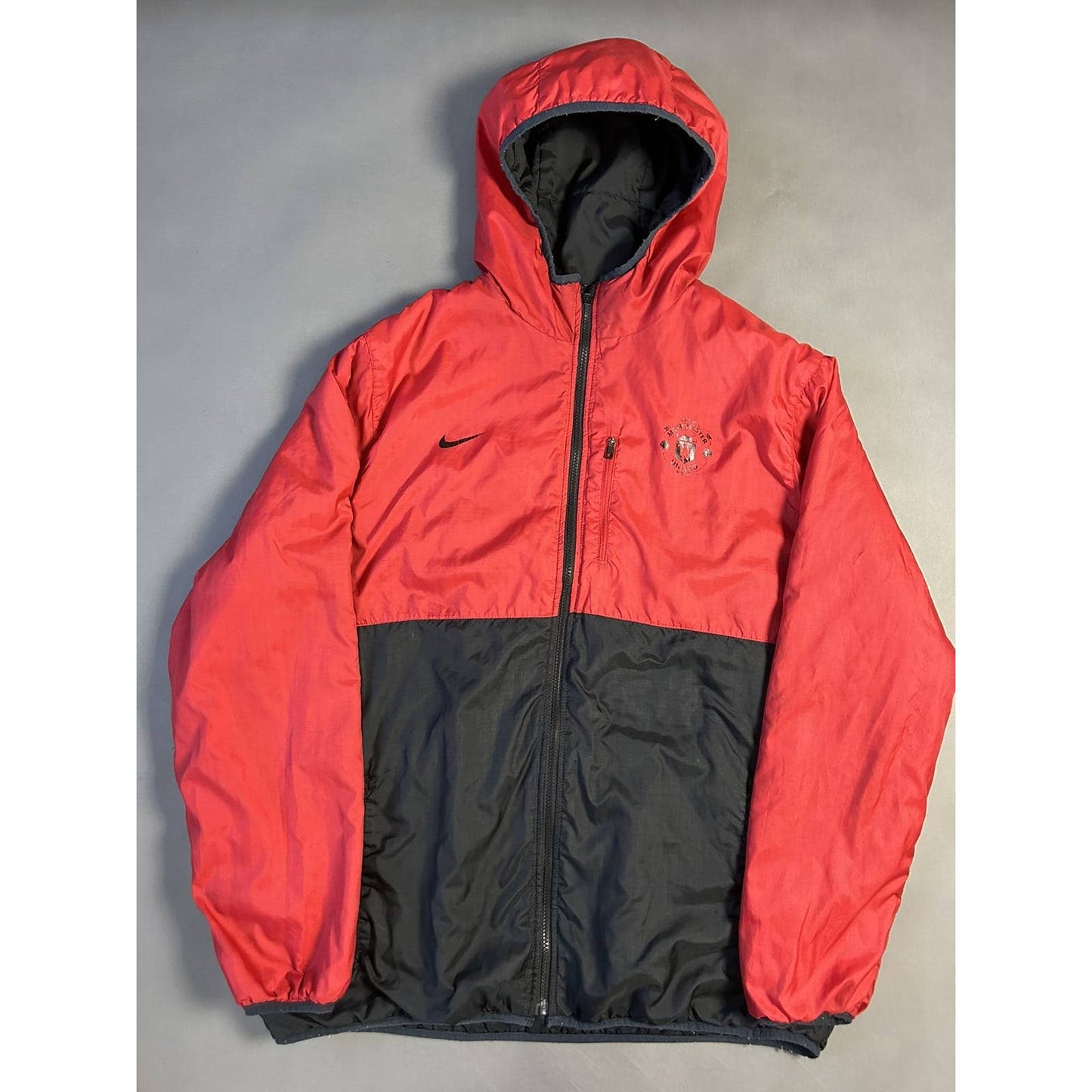 Man United Nike vintage reversible jacket black Manchester