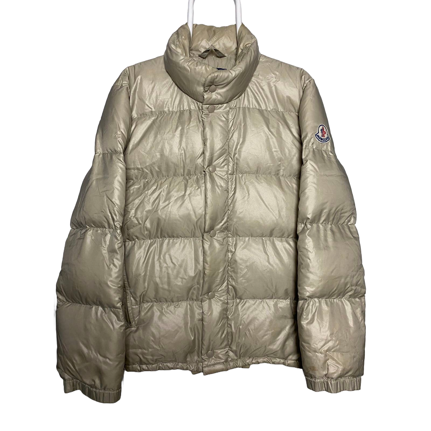 90s Moncler vintage beige puffer jacket Grenoble