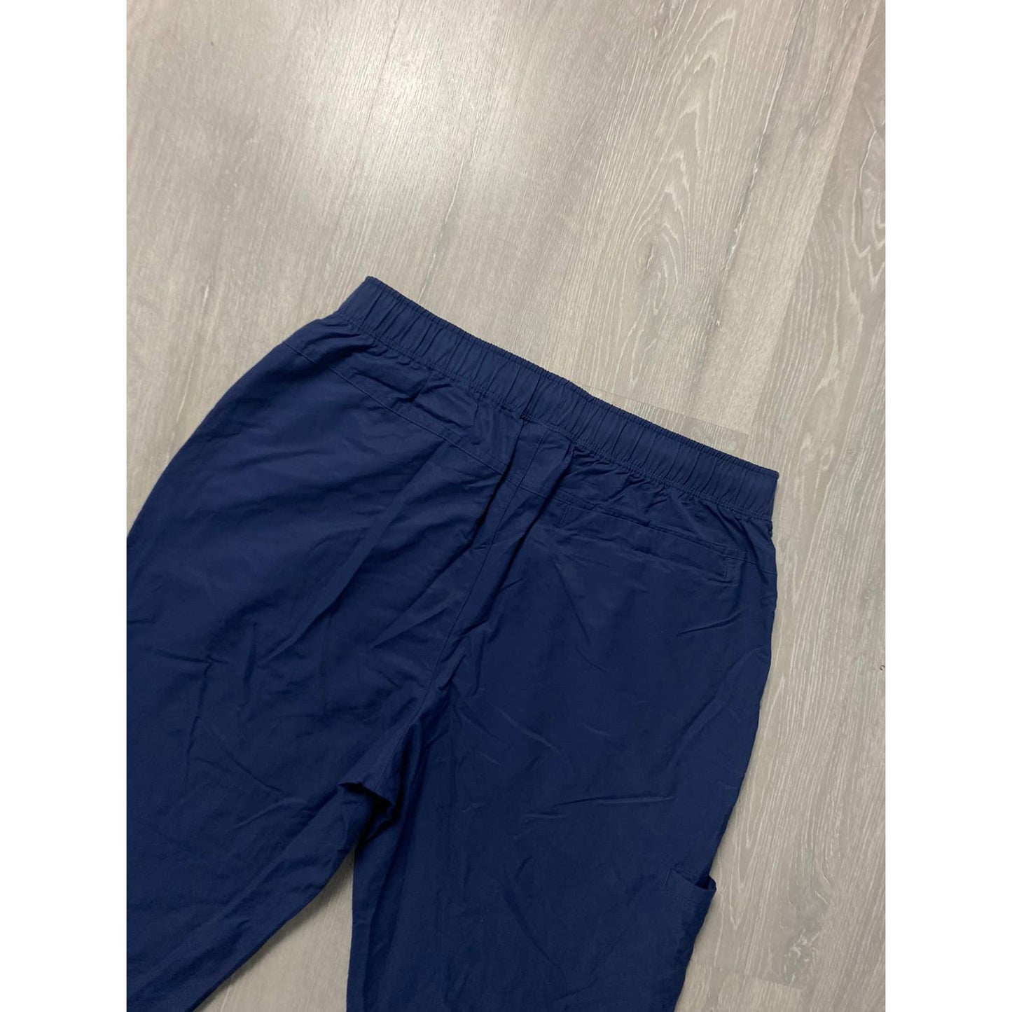 Nike vintage navy nylon track pants small logo drill Y2K parachute