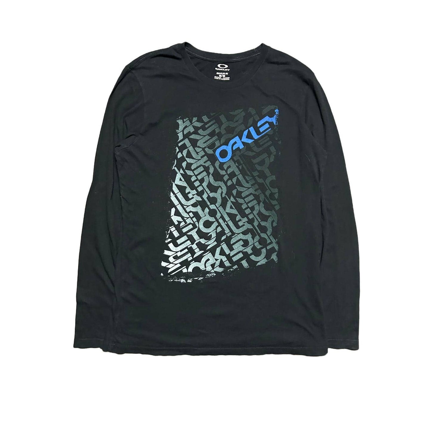 Oakley longsleeve T-Shirt vintage black multi logo Y2K