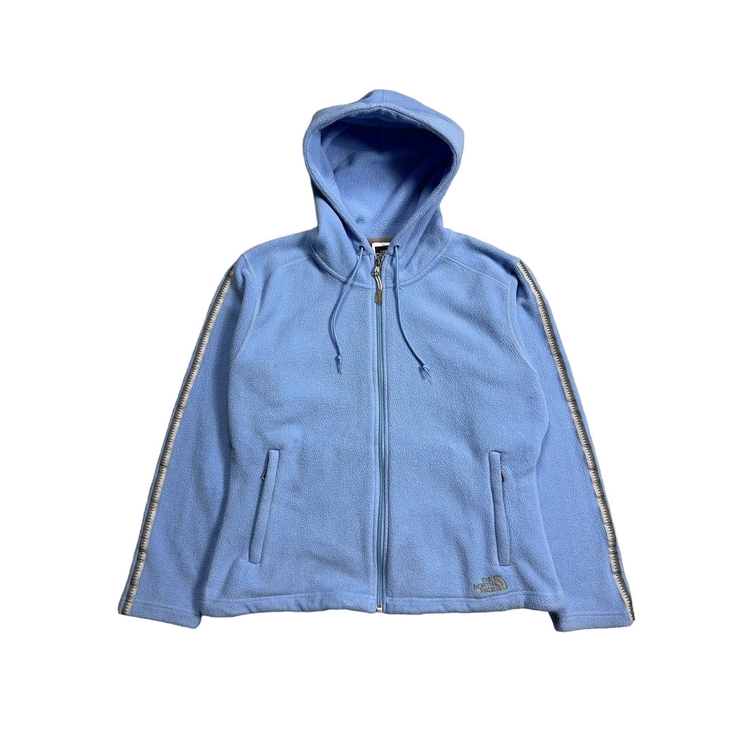 The North Face fleece hoodie vintage baby blue grey