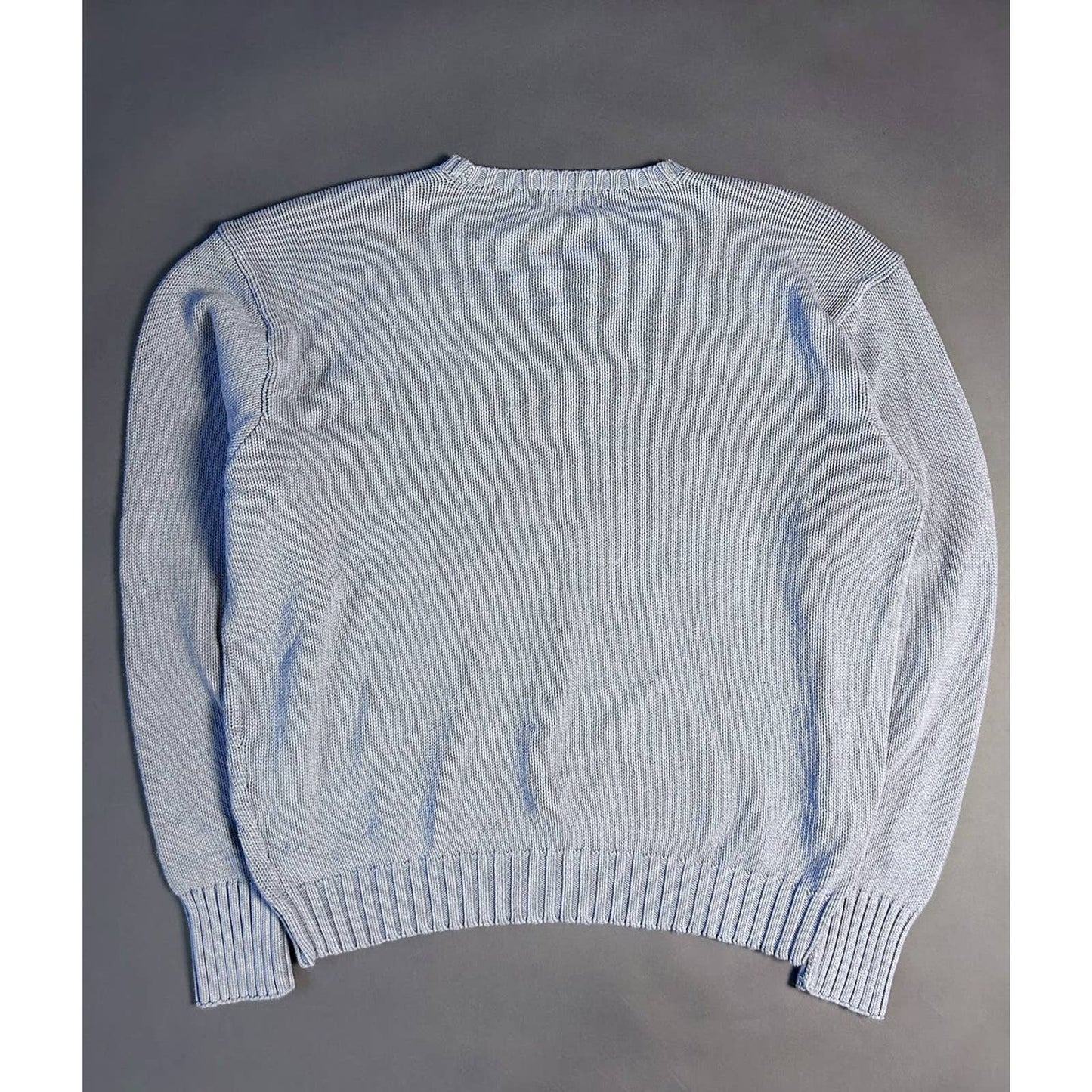 Polo Ralph Lauren baby blue sweater vintage knit