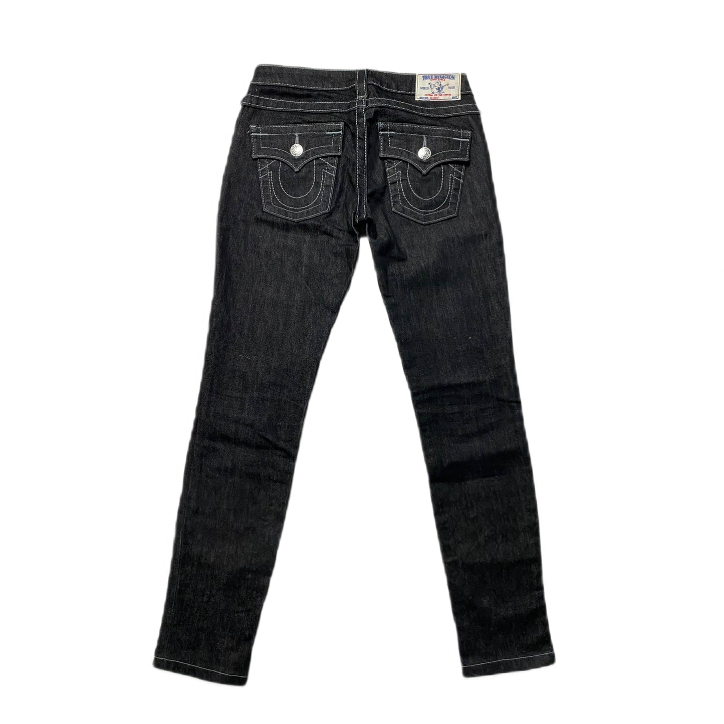 True Religion black jeans denim slim Y2K