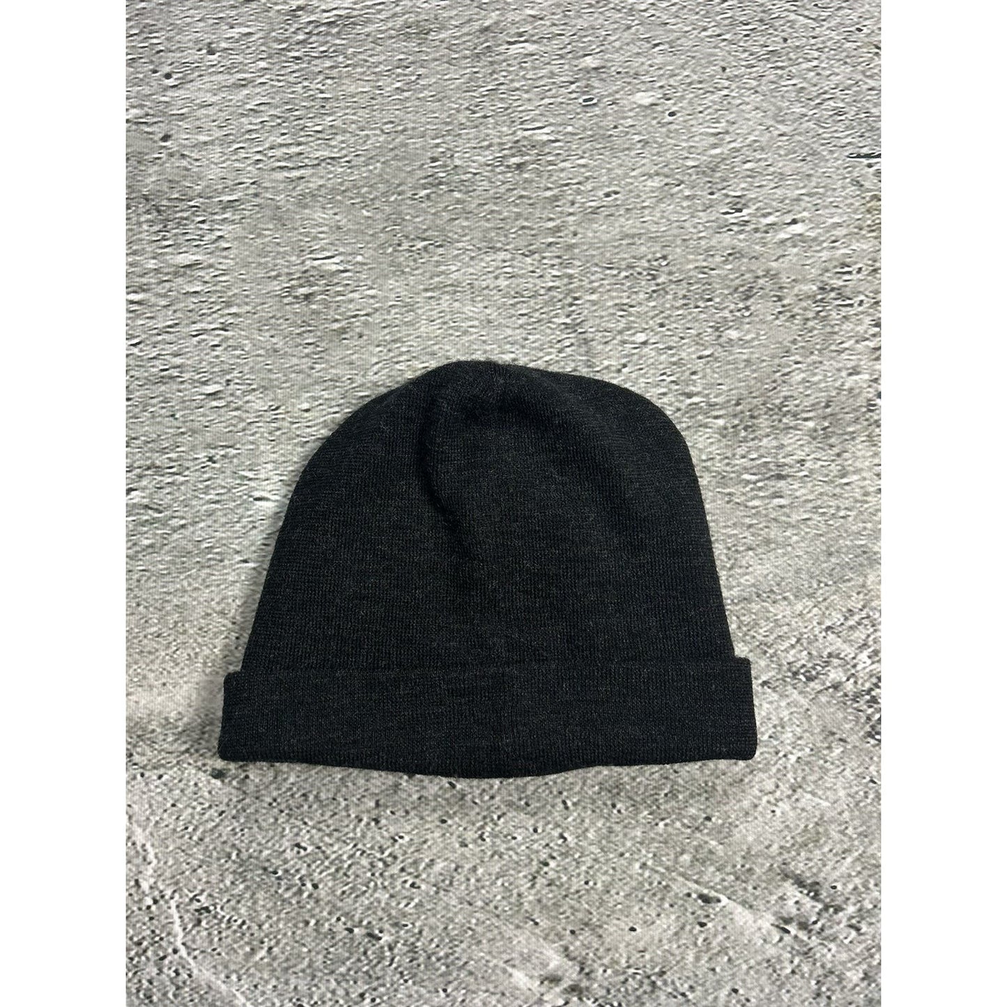Prada beanie vintage black red tab gorpcore Lana wool hat