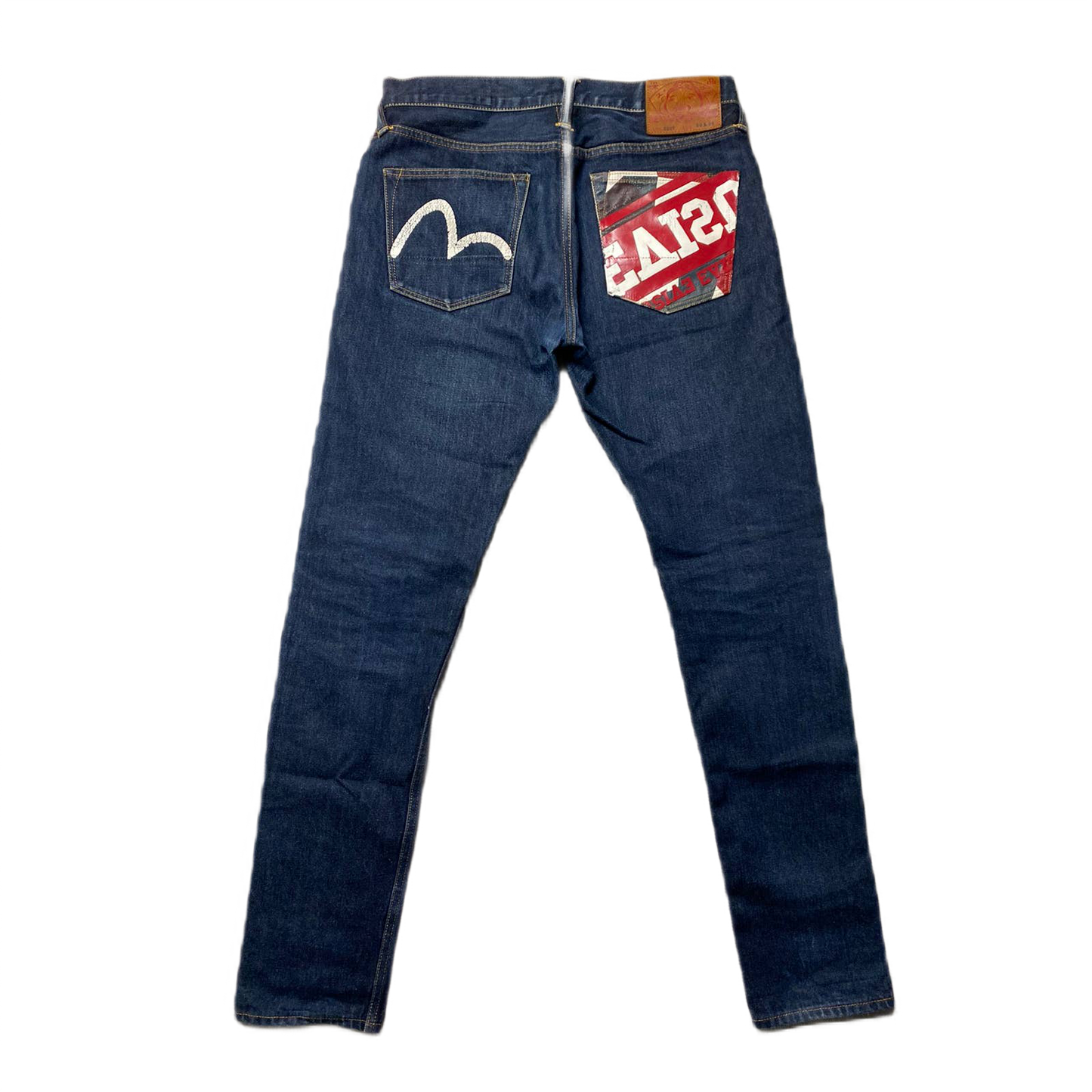 Evisu vintage jeans navy white seagulls big logo